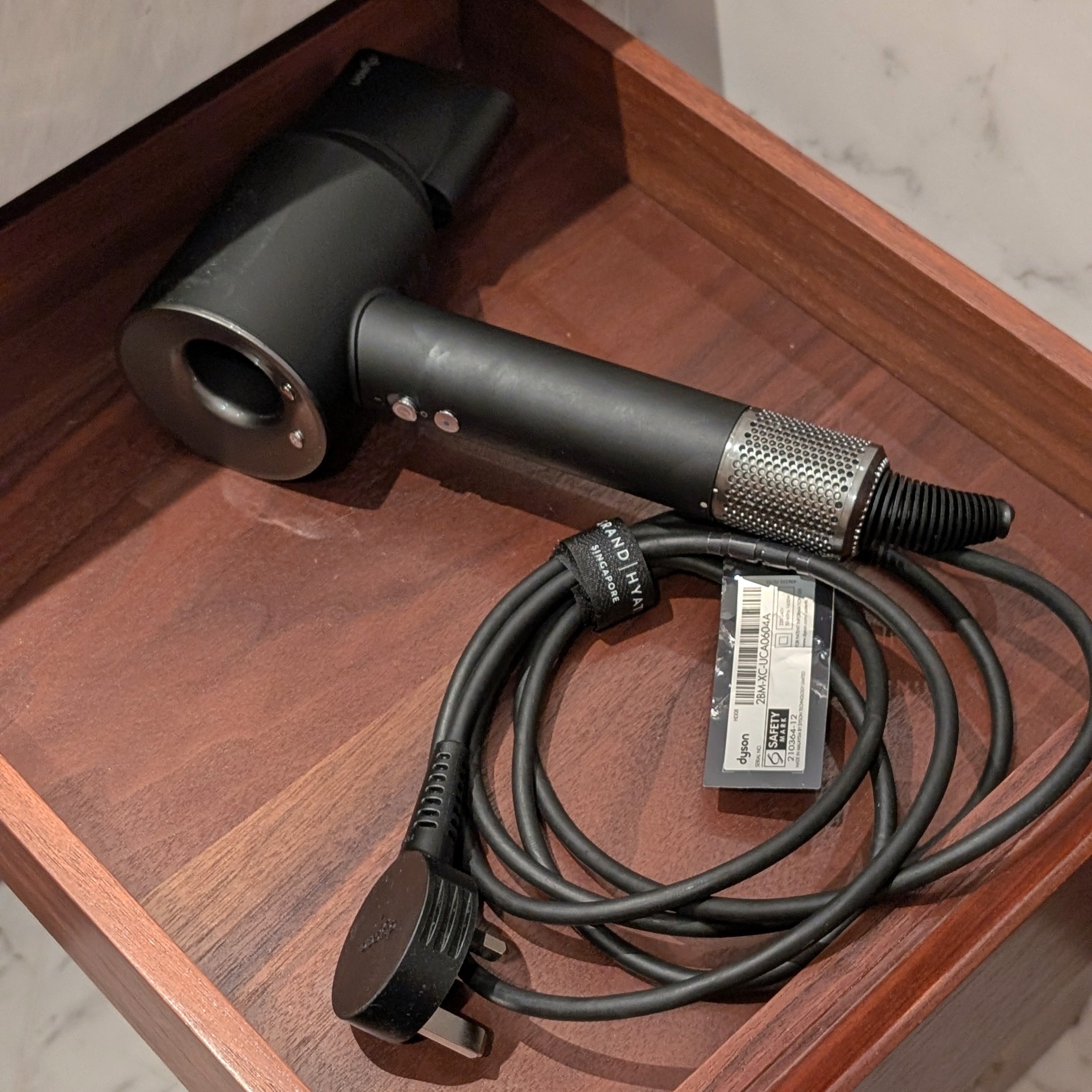 Grand Hyatt Singapore Grand Suite King Bathroom Hairdryer