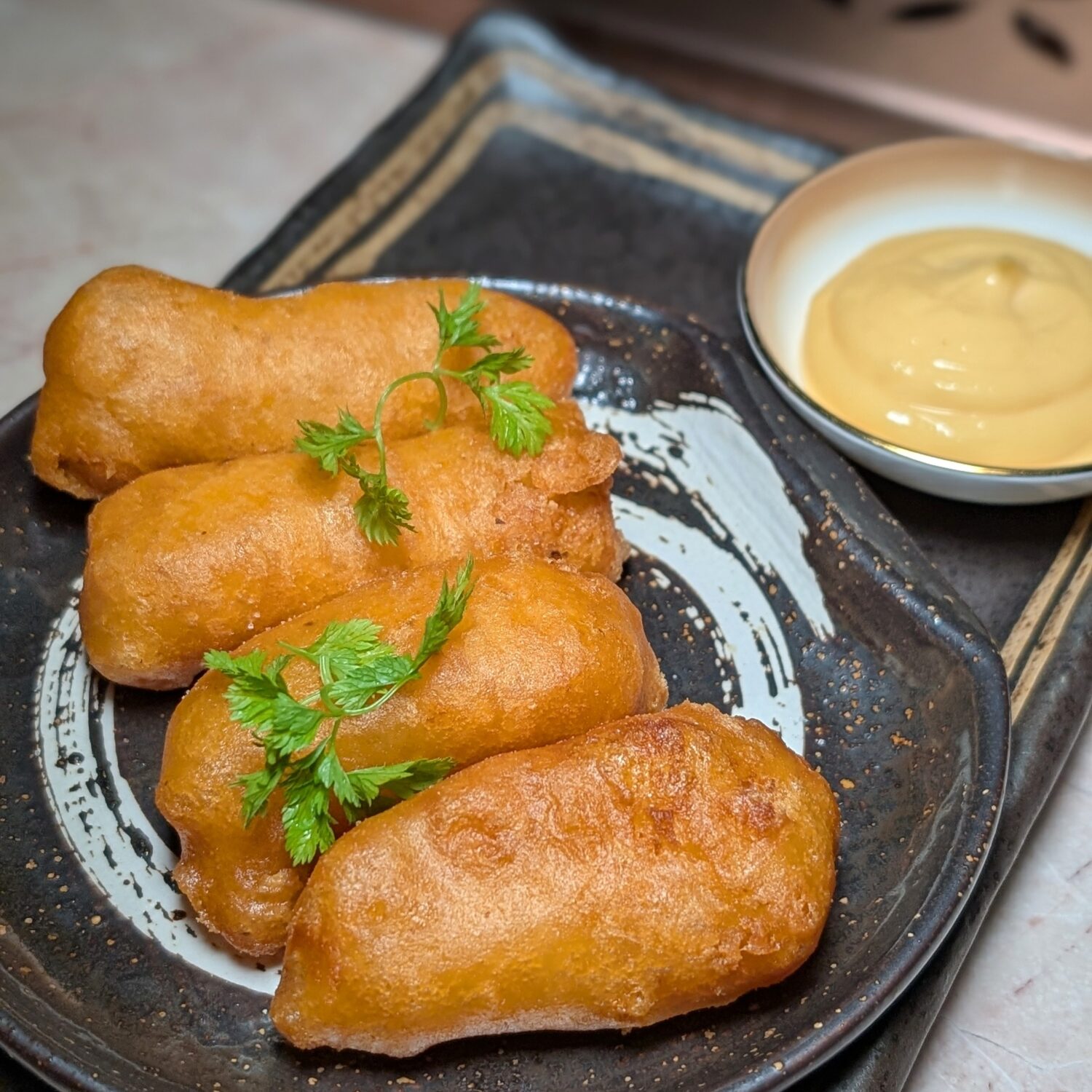 ANTI:DOTE Battered Fish Goujuns with Garlic Aioli