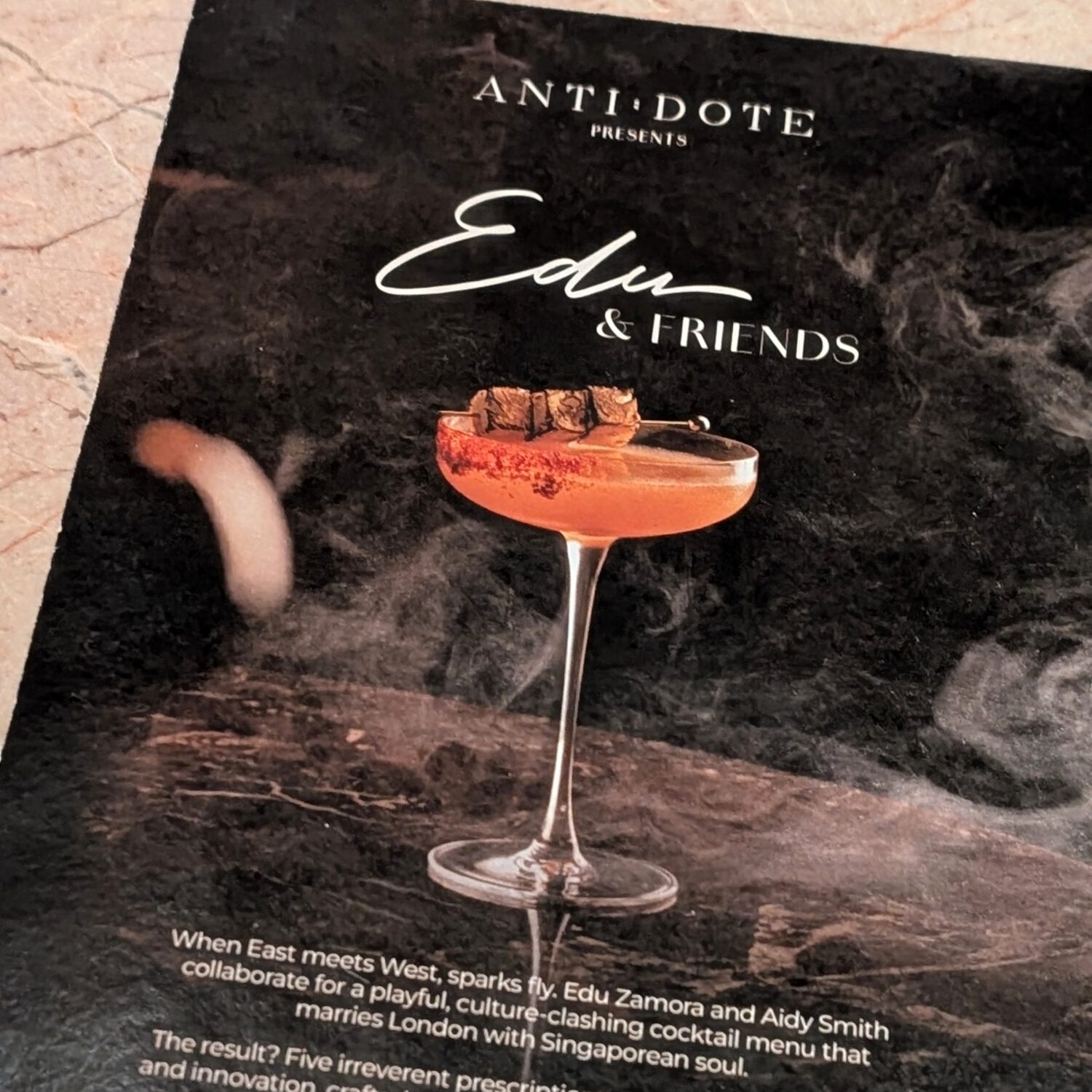 ANTI:DOTE Edu x Aidy Menu Edu & Friends Menu - Aidy Smith