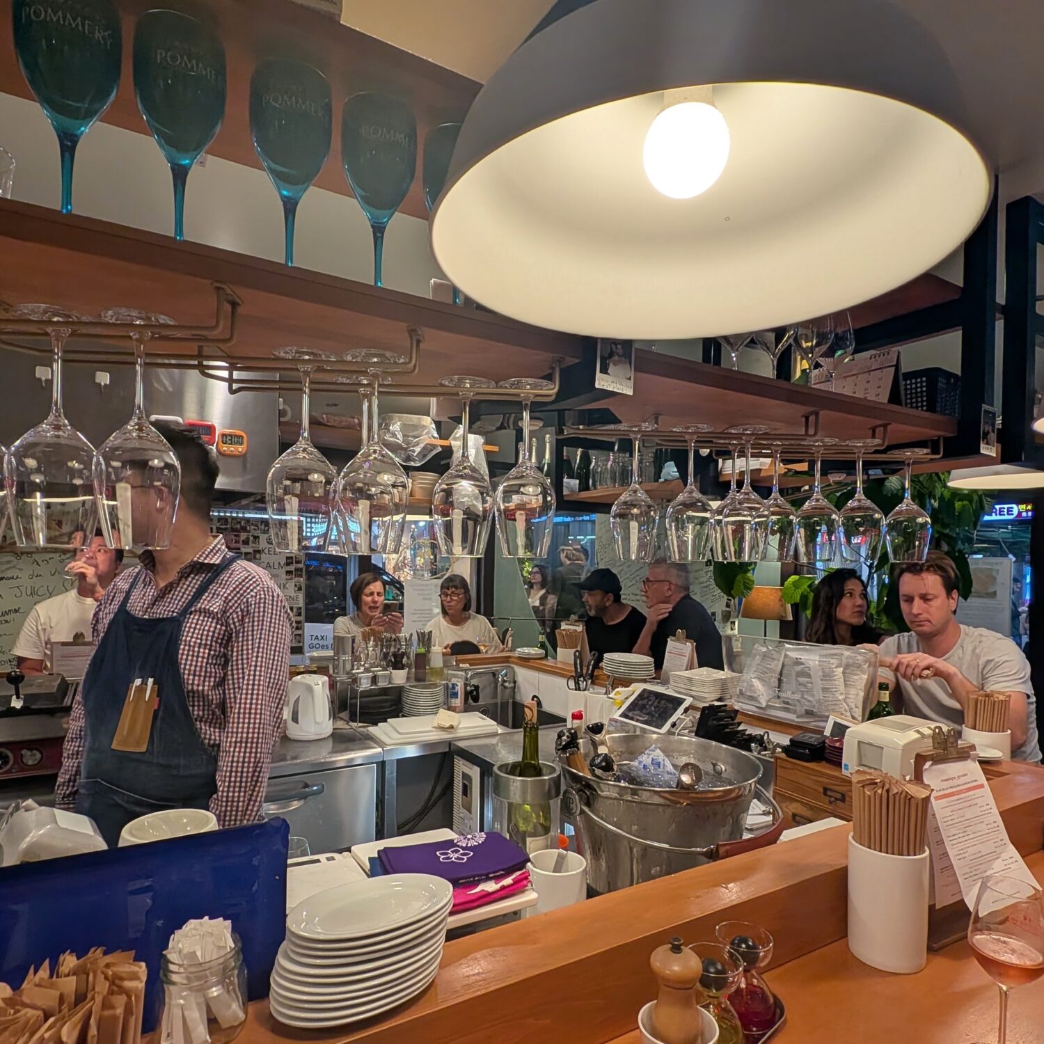 Champagne & Gyoza Bar Interior