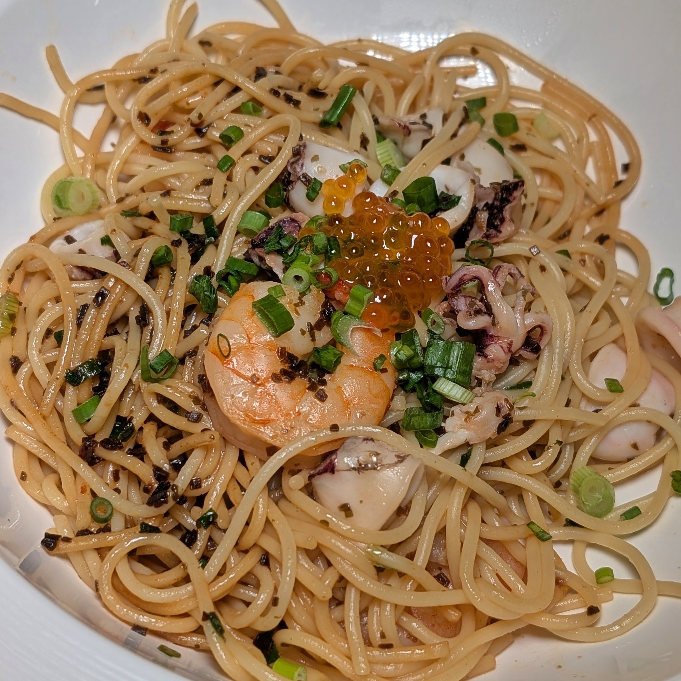 Noir by Javier Signature Prawn Olio Pasta