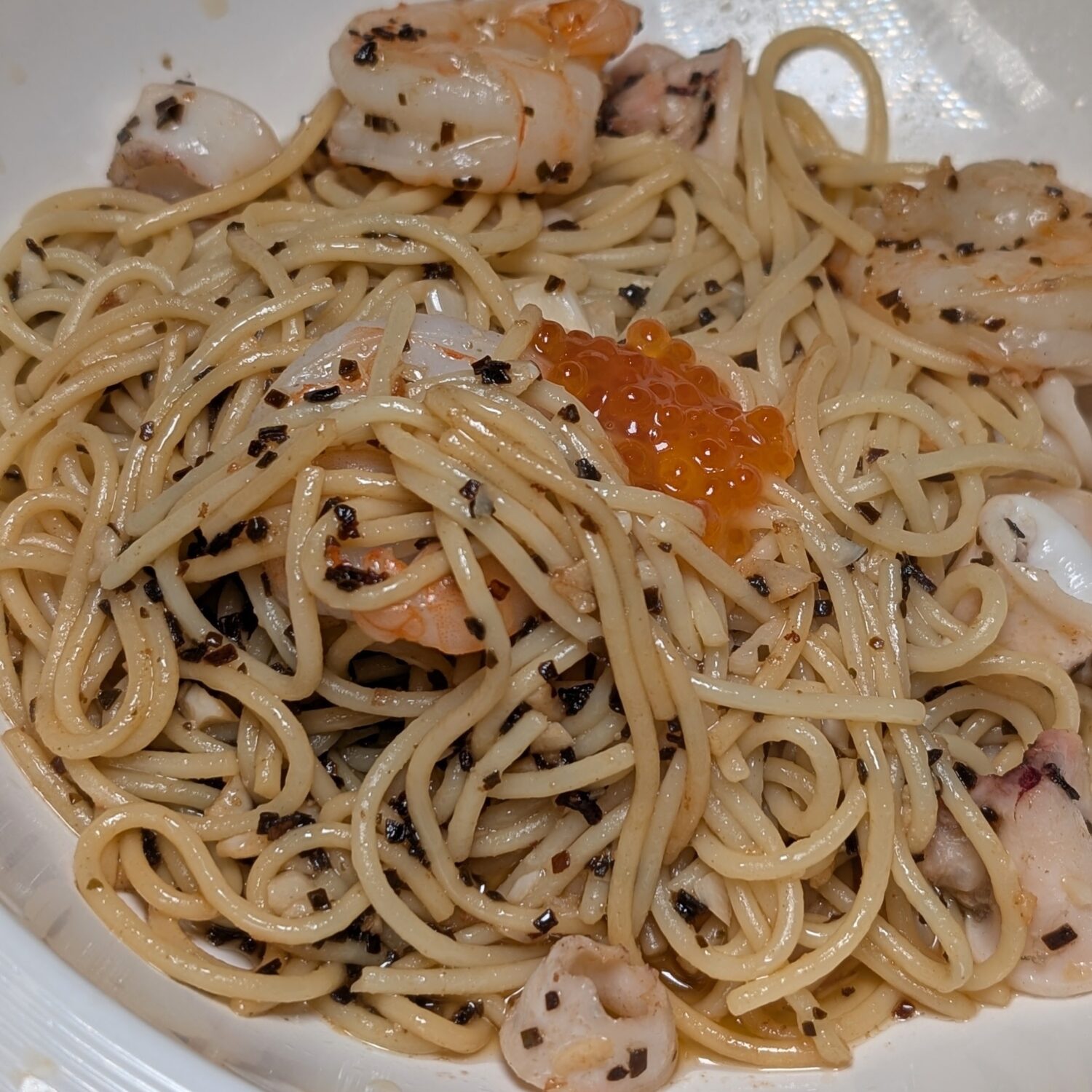 Noir by Javier Signature Prawn Olio Pasta without garnish