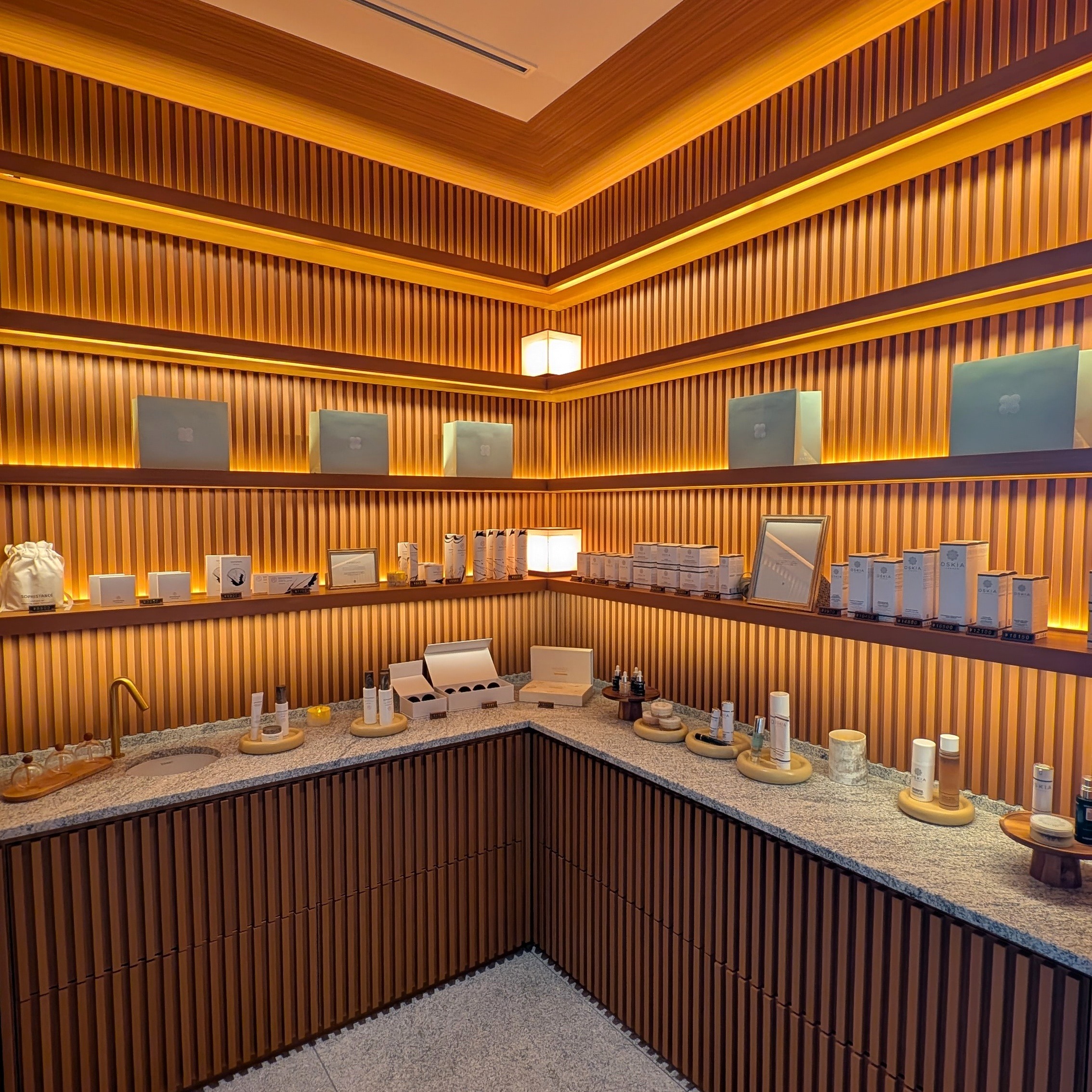 Patina Osaka Spa Spa Amenities