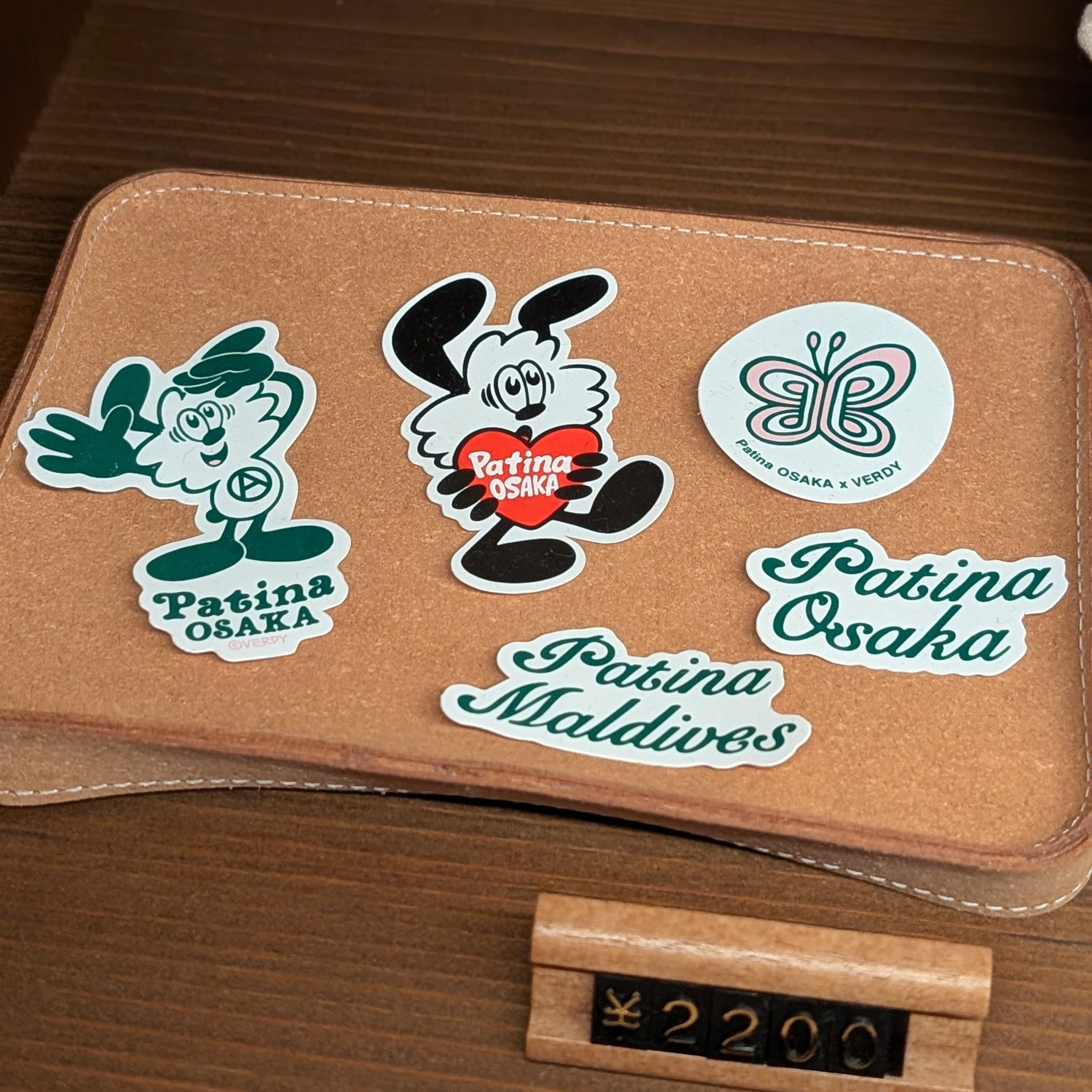 Patina Osaka Patina Boutique Sticker Collaboration with Verdy