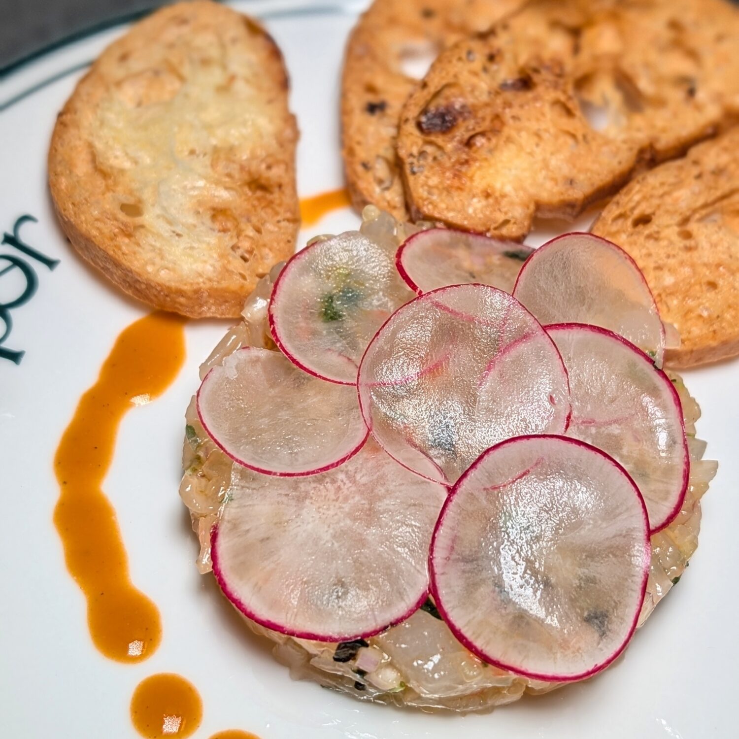 Temper Red Shrimp Carpaccio