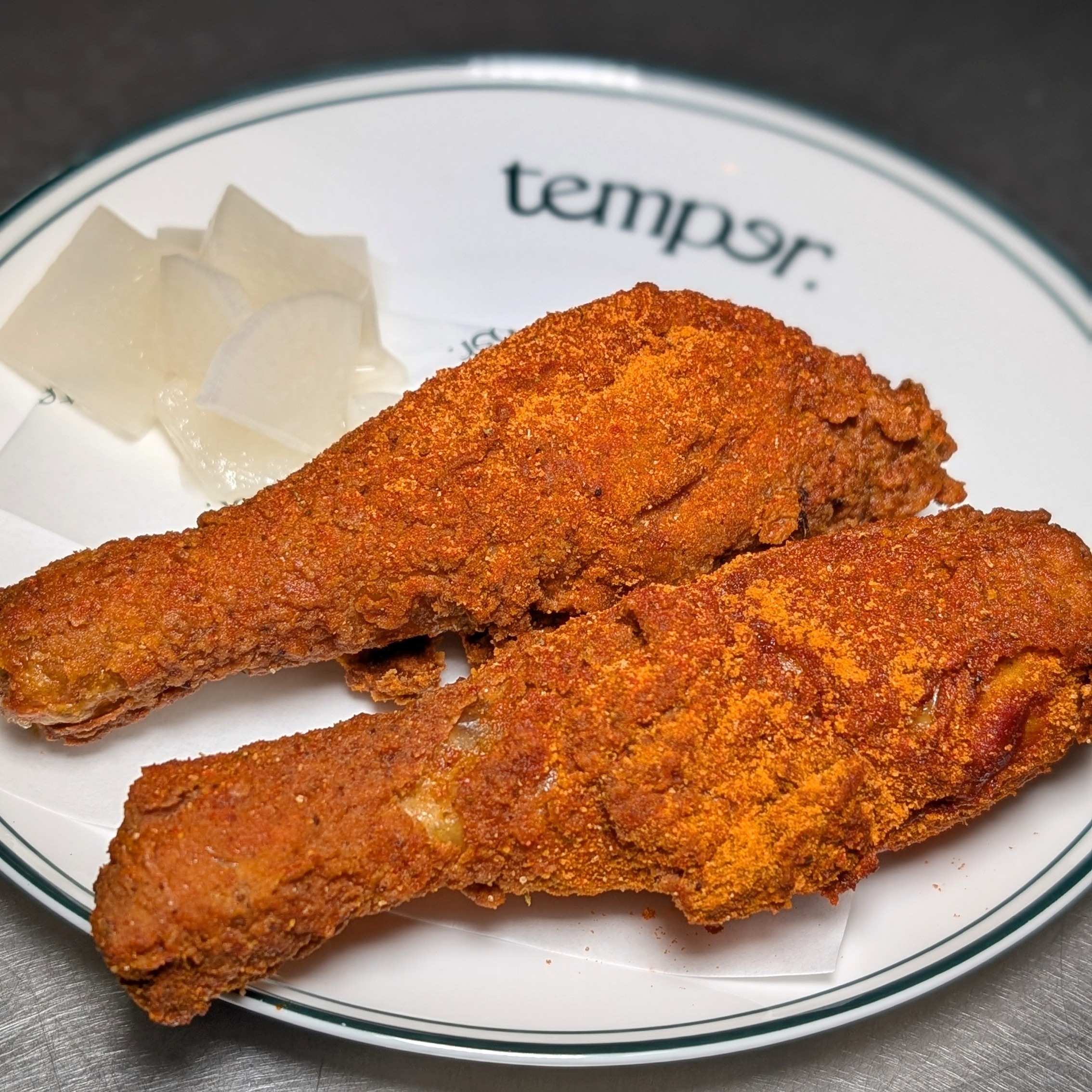 Temper Crispy Chicken Drumsticks