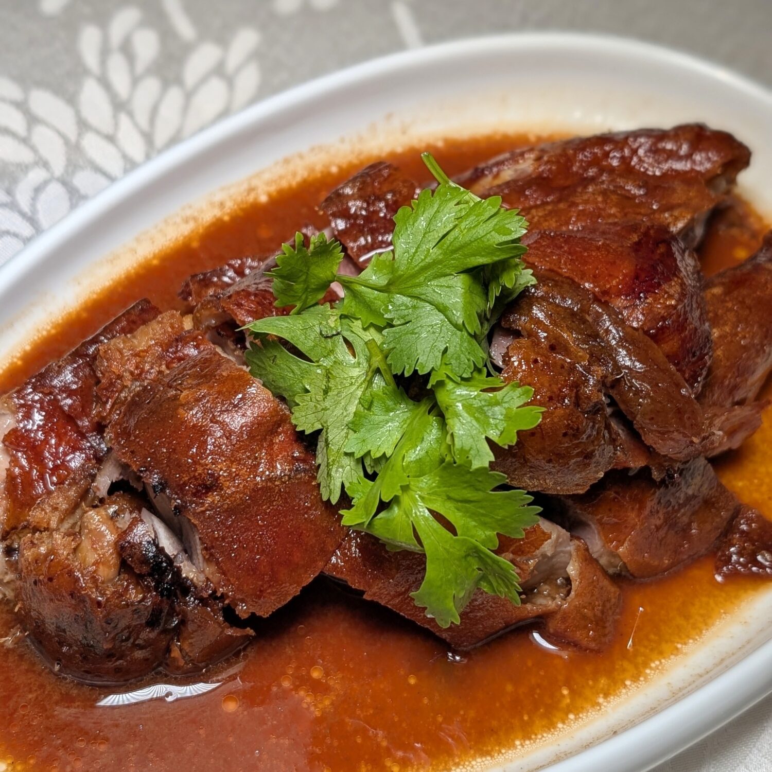 Tung Lok Heen Roasted Irish Duck prepared with Chinese Angelica