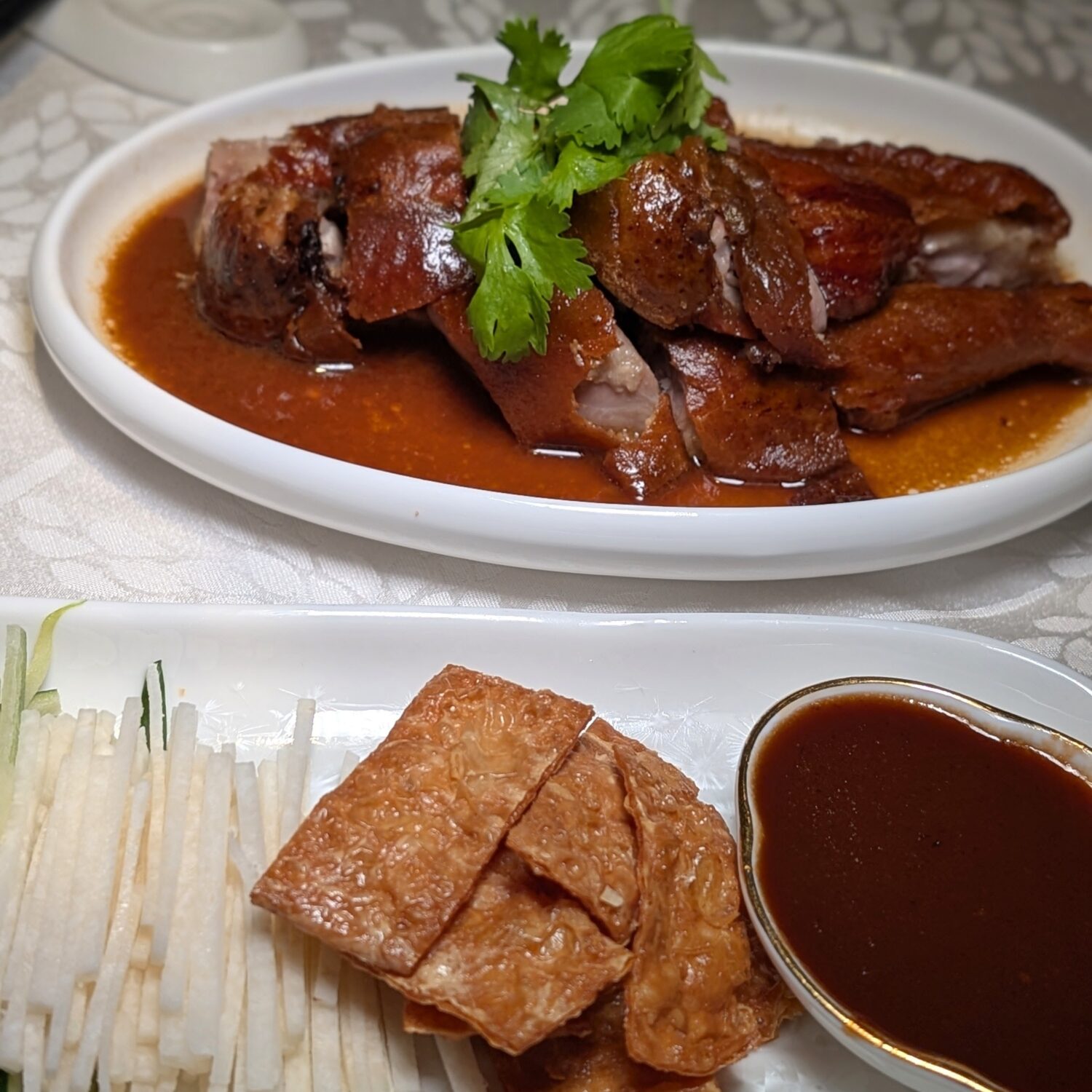 Tung Lok Heen Roasted Irish Duck prepared with Chinese Angelica