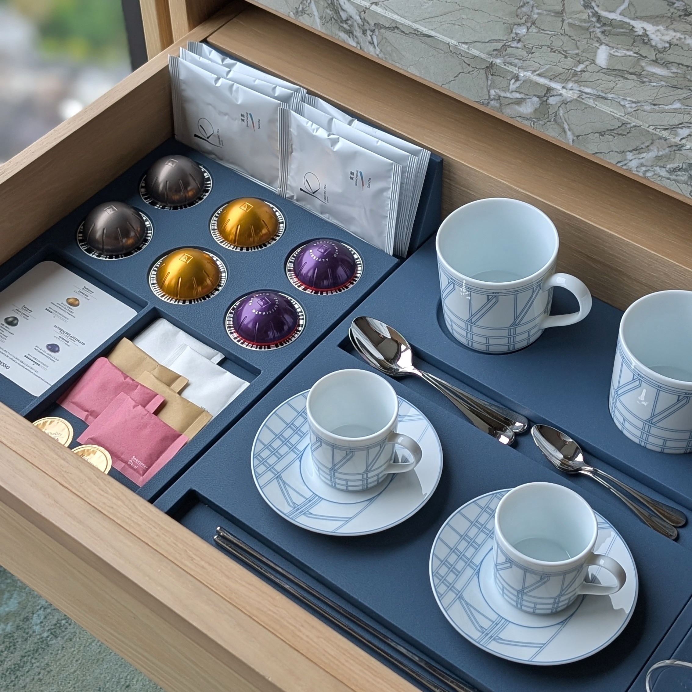 Waldorf Astoria Osaka King Premium Room River View Tea & Coffee Selection