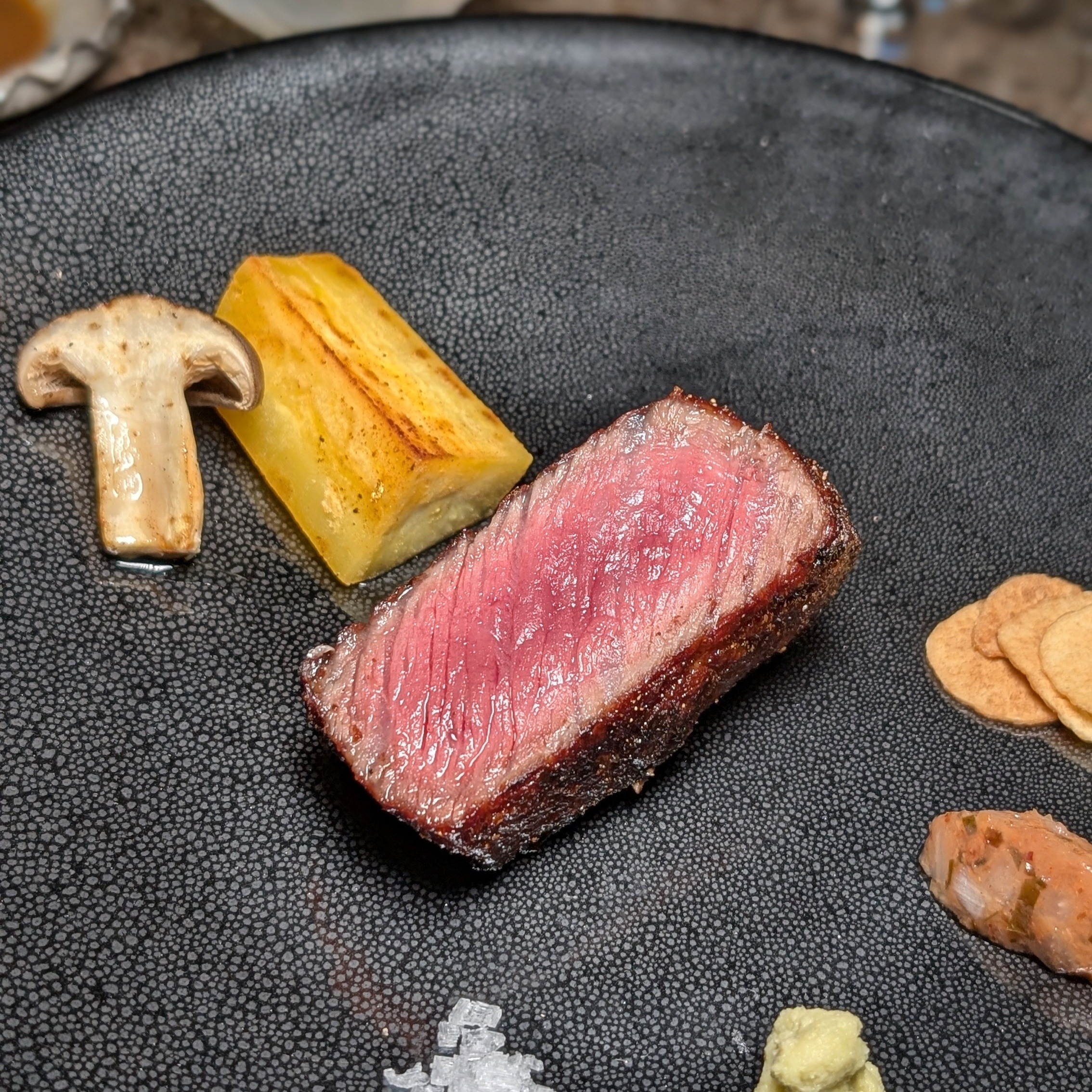 Waldorf Astoria Osaka Tsukimi Crispy Grilled Tsukimi Special Kobe Beef