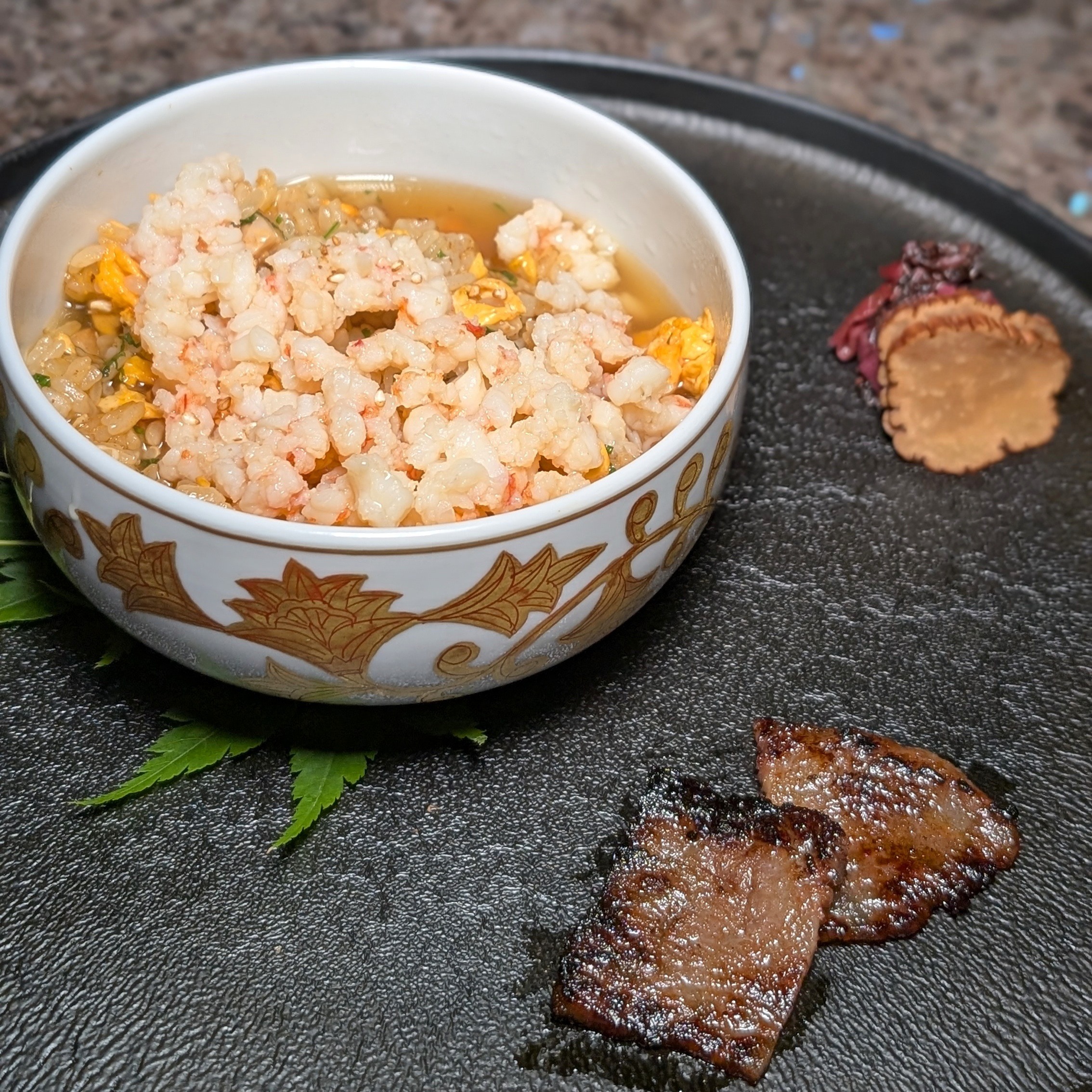 Waldorf Astoria Osaka Tsukimi Crispy Grill Shrimp Soup Fried Rice