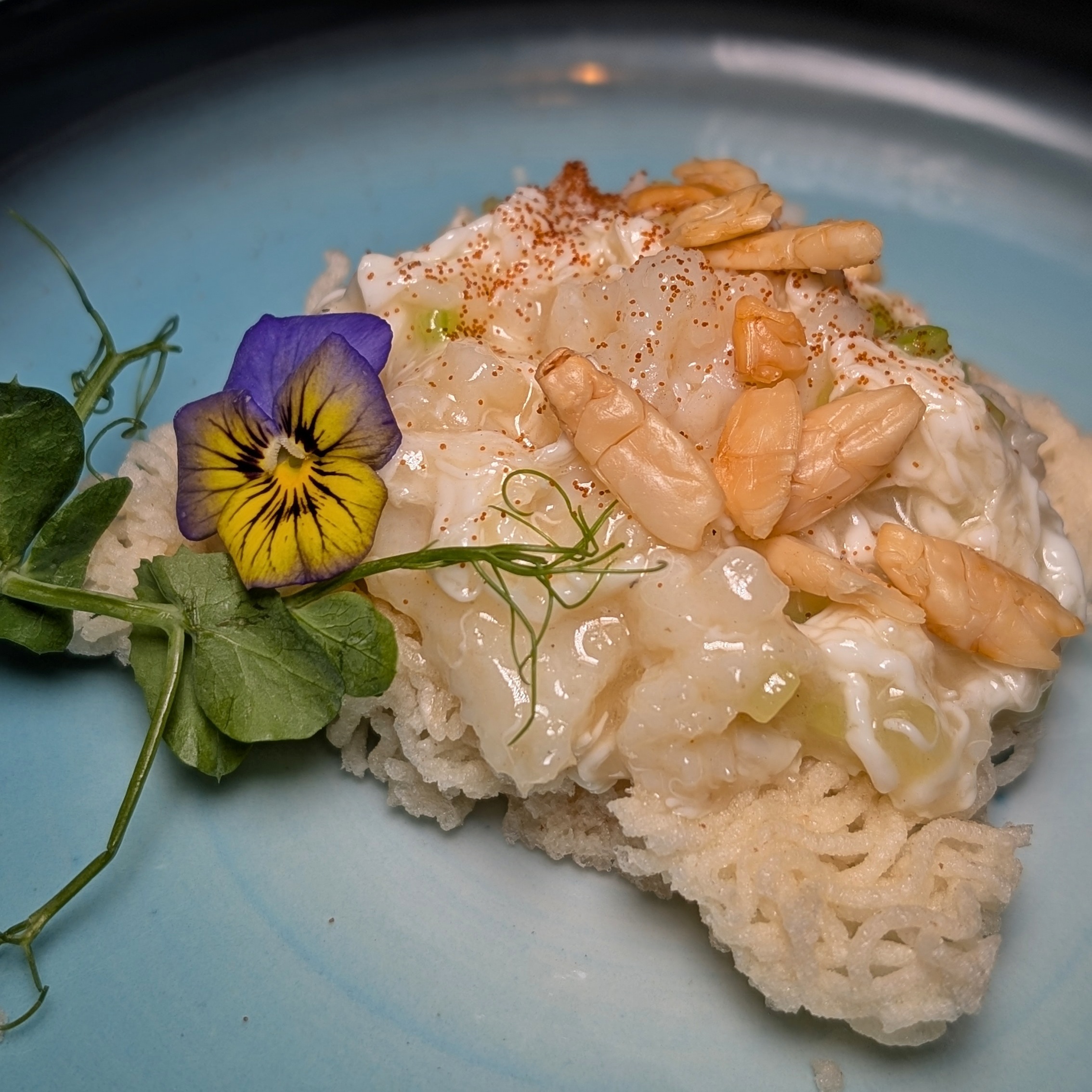 Singapore Marriott Tang Plaza Hotel Wan Hao Chinese Restaurant Sautéed Minced Lobster Meat with Shrimp Roe, Egg White and Diced Asparagus Lettuce