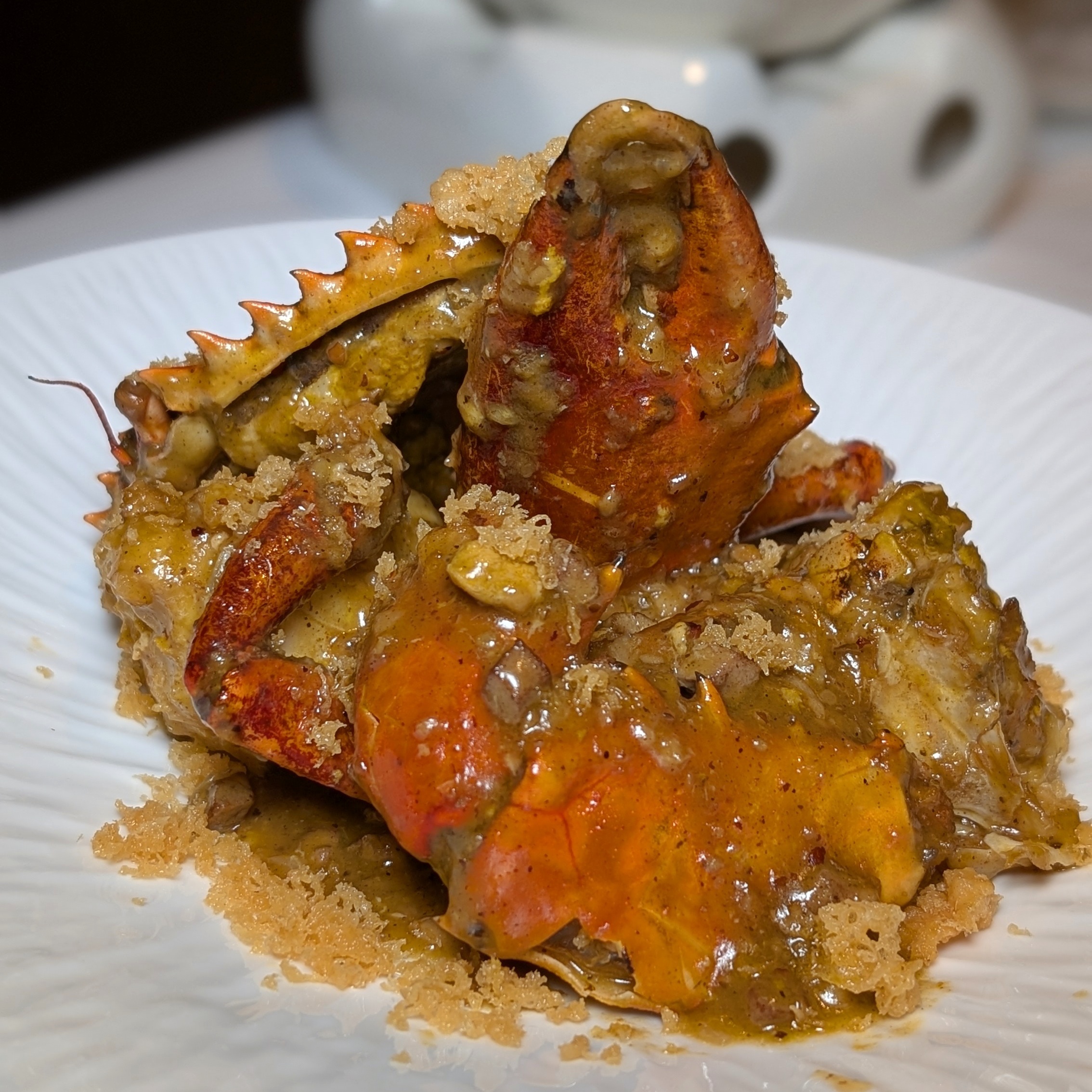 Singapore Marriott Tang Plaza Hotel Wan Hao Chinese Restaurant Baked Crab in Foie Gras and White Pepper Sauce