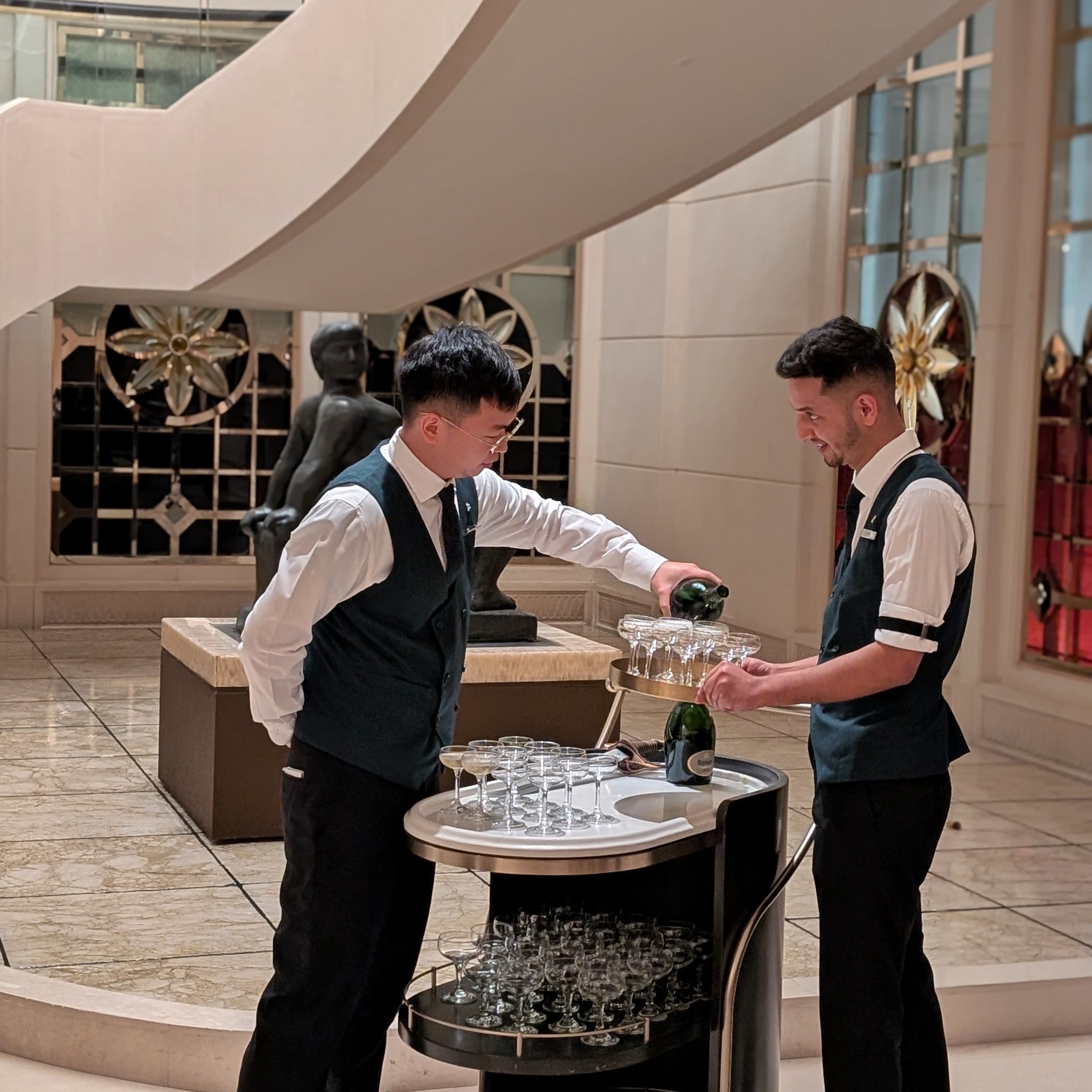 The St. Regis Singapore Champagne Sabrage Ritual