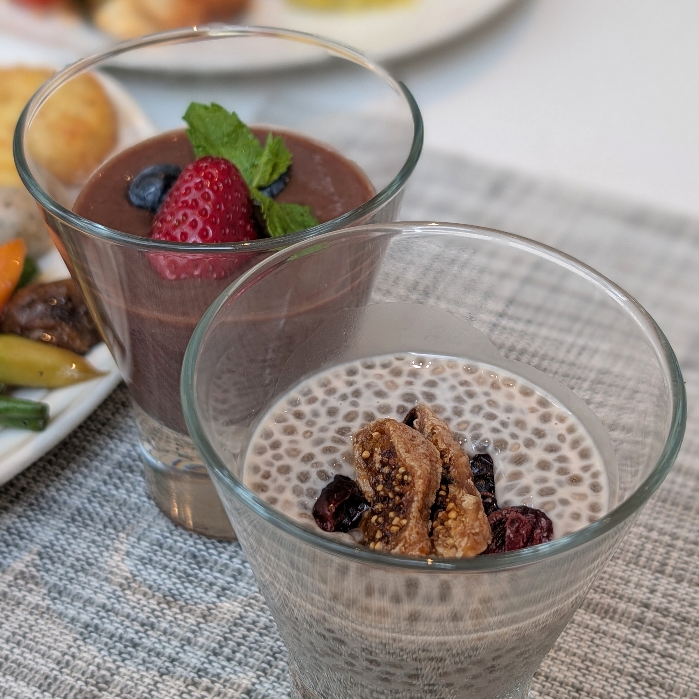 The St. Regis Singapore Sophia Breakfast Chia Pudding and Acai Bowl