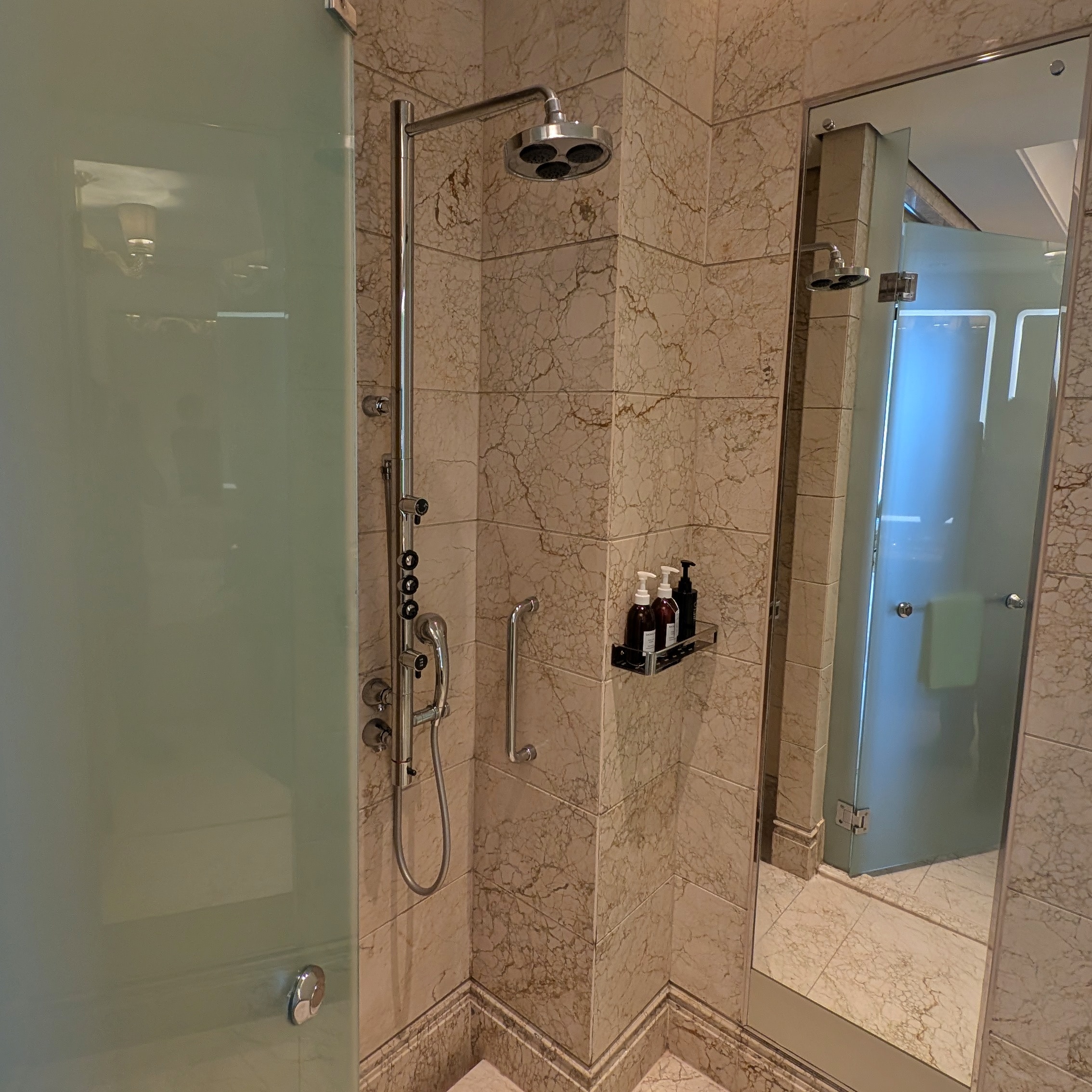 The St. Regis Singapore Penthouse King Cityscape View Bathroom Shower
