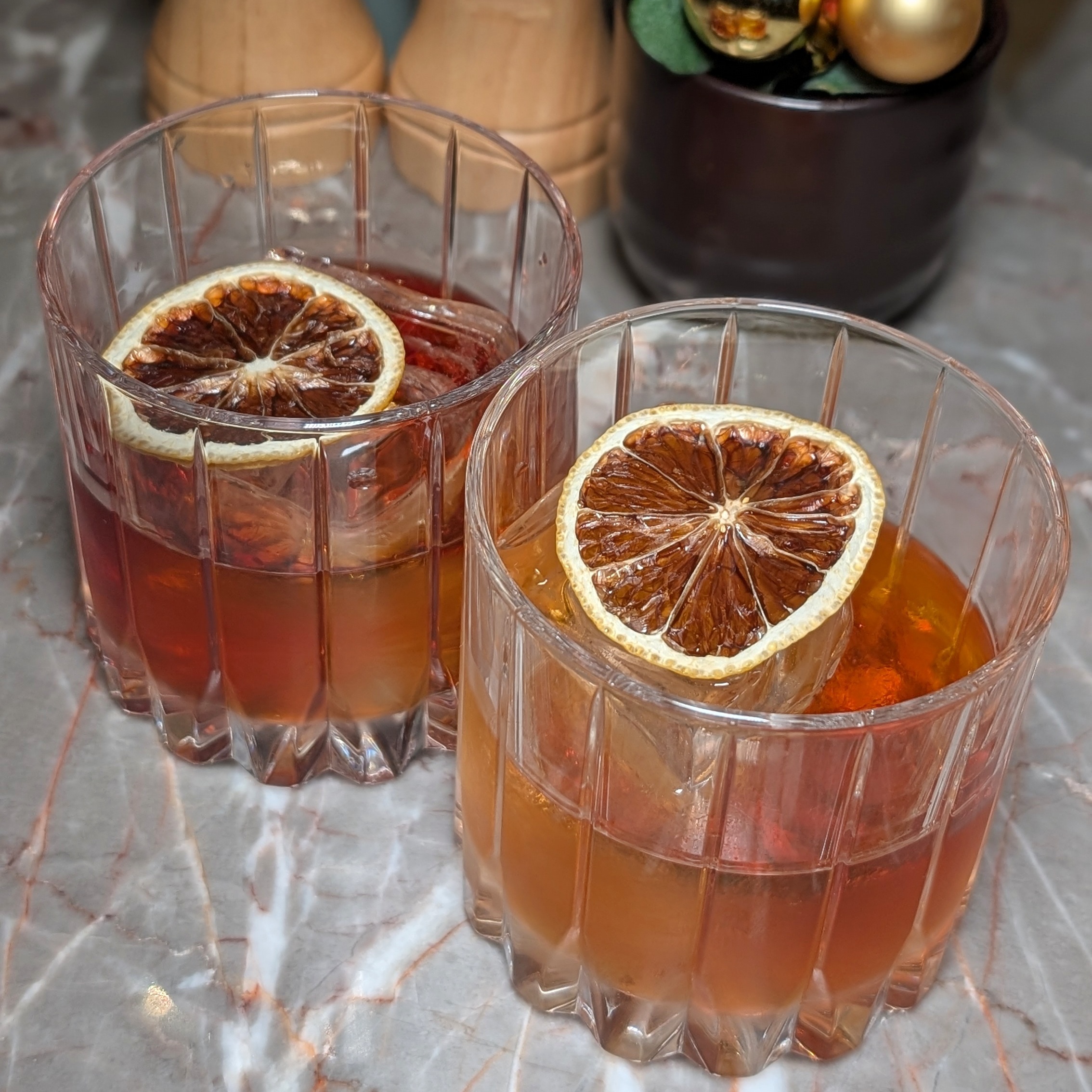 Four Seasons Hotel Singapore Executive Lounge Evening Cocktails Espresso Negroni and Old Fashioned