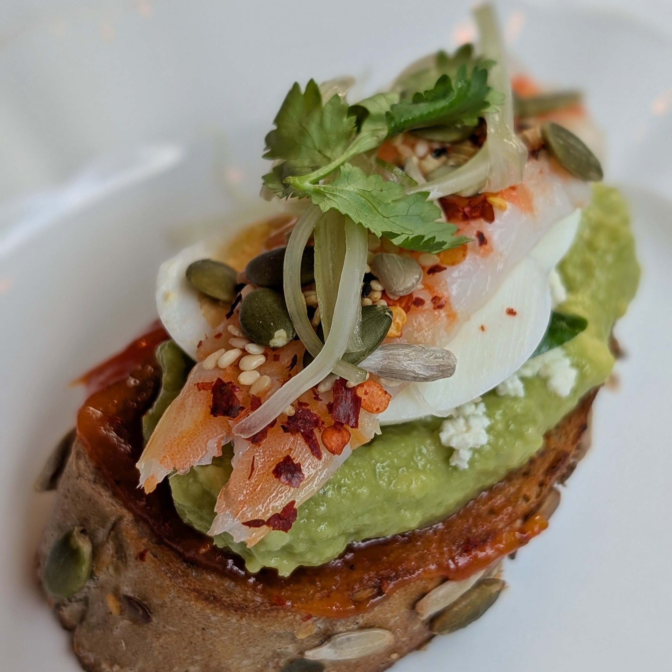 The Ritz-Carlton Millenia Singapore Colony Breakfast Prawn Sandwich