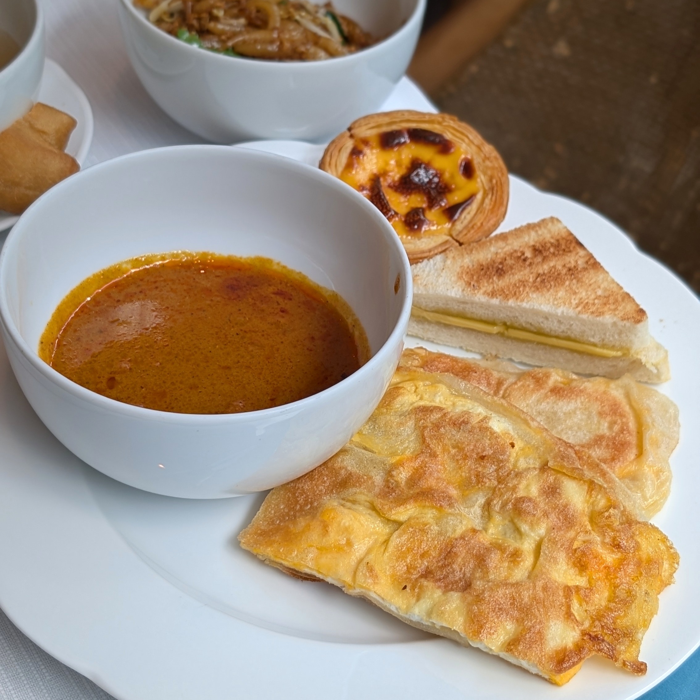 The Ritz-Carlton Millenia Singapore Colony Breakfast Egg Prata