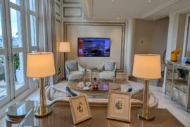 The Fullerton Hotel Singapore Loft Suite Living Room