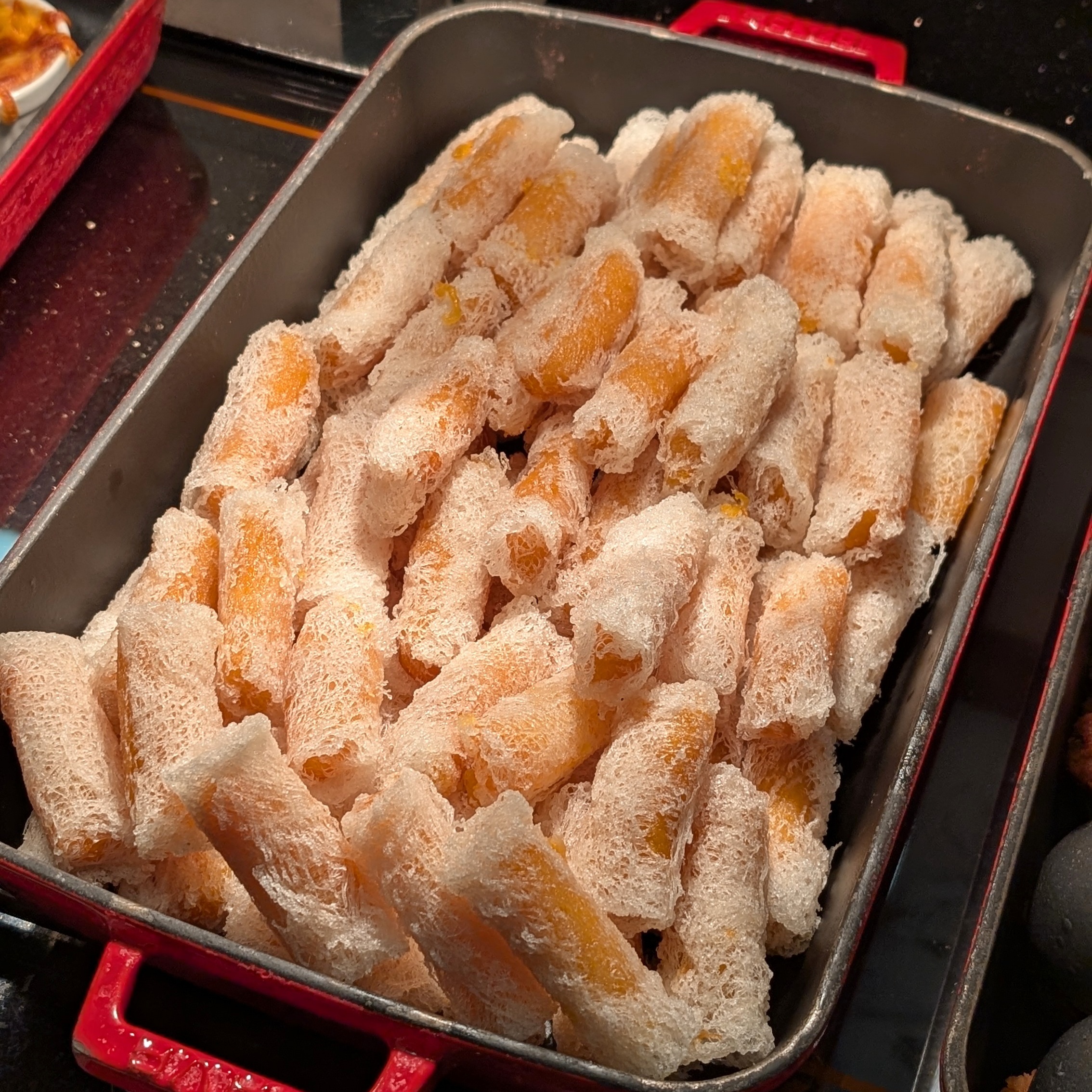 The Fullerton Hotel Singapore The Straits Club Evening Cocktails Golden Pumpkin Roll