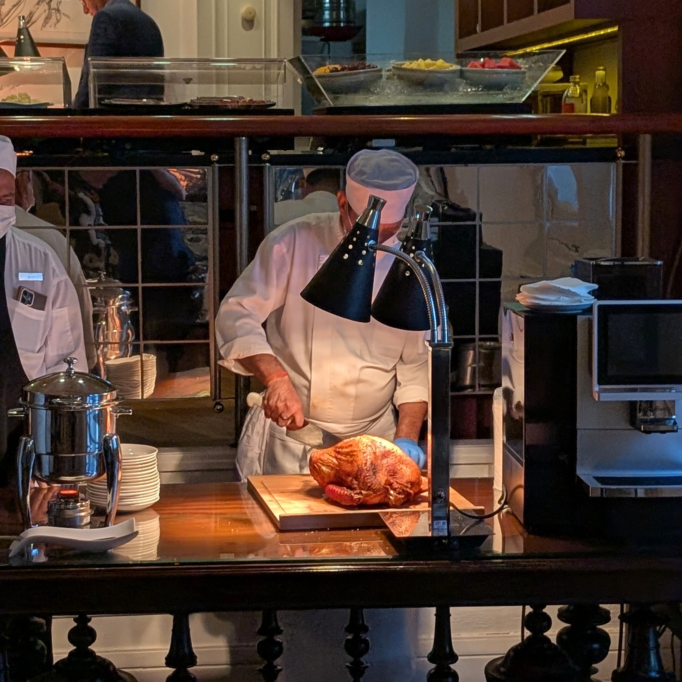 The Fullerton Hotel Singapore The Straits Club Evening Cocktails Meat Carving