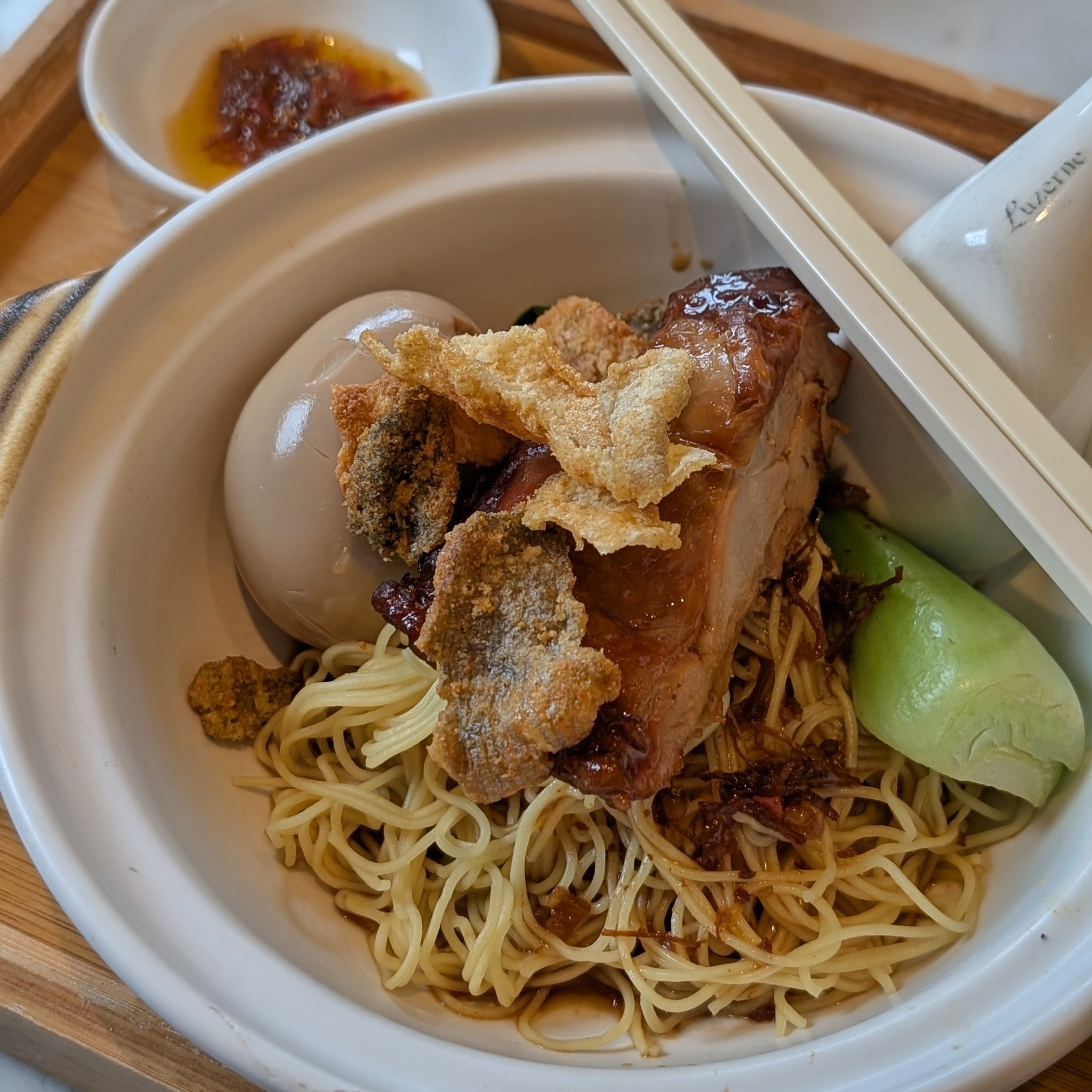 The Fullerton Hotel Singapore The Straits Club Breakfast Chicken Char Siew