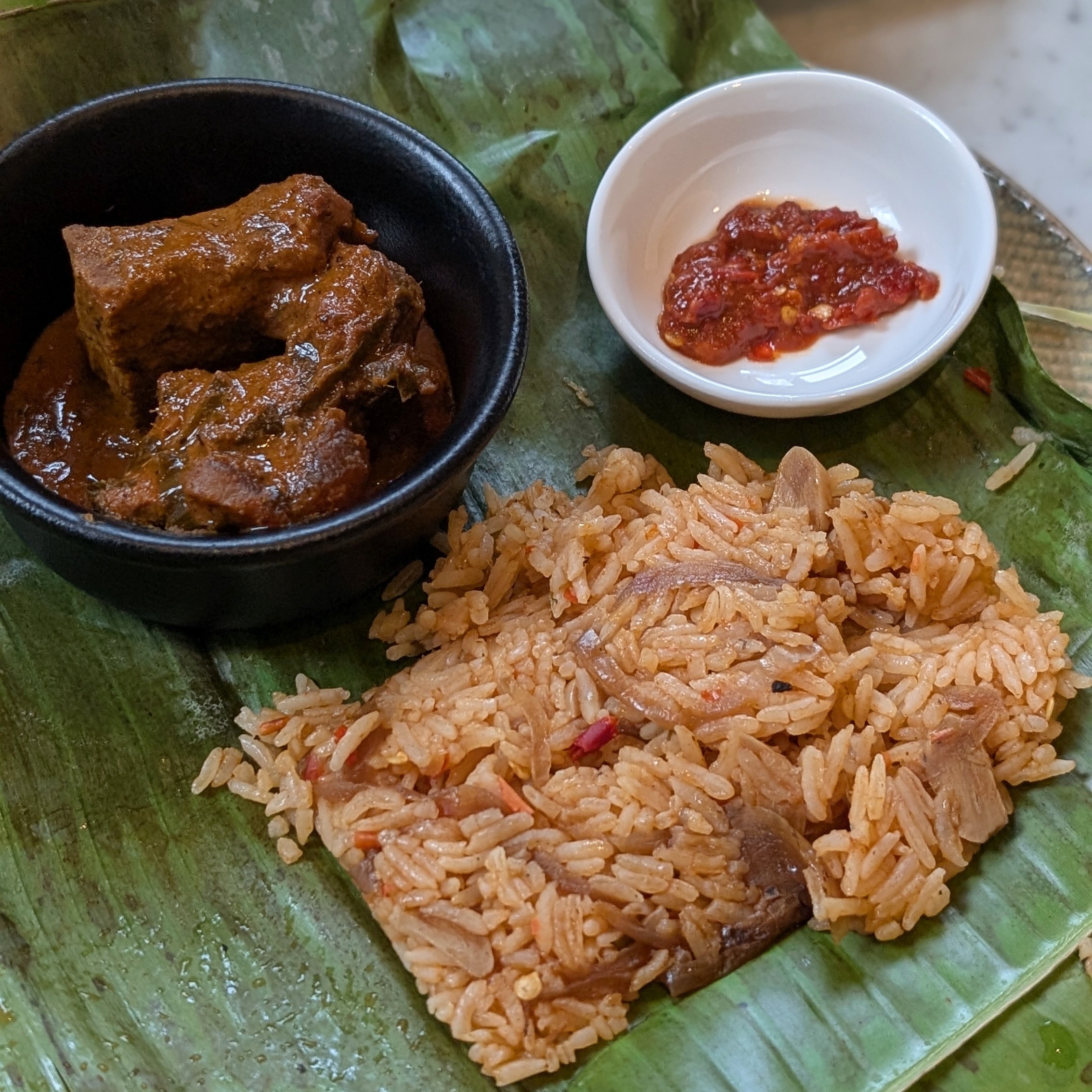 The Fullerton Hotel Singapore The Straits Club Breakfast Wagyu Beef Rendang