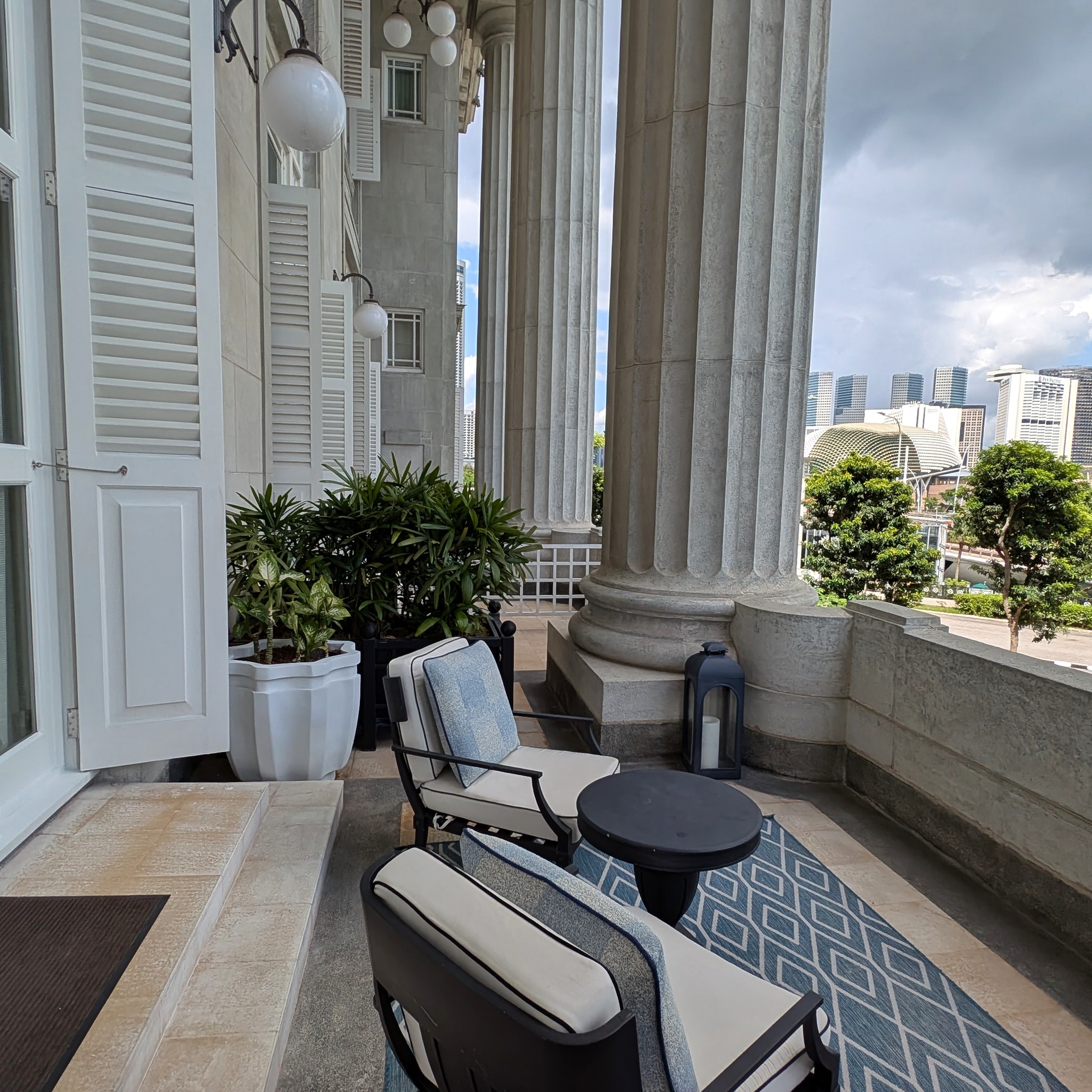 The Fullerton Hotel Singapore Loft Suite Terrace
