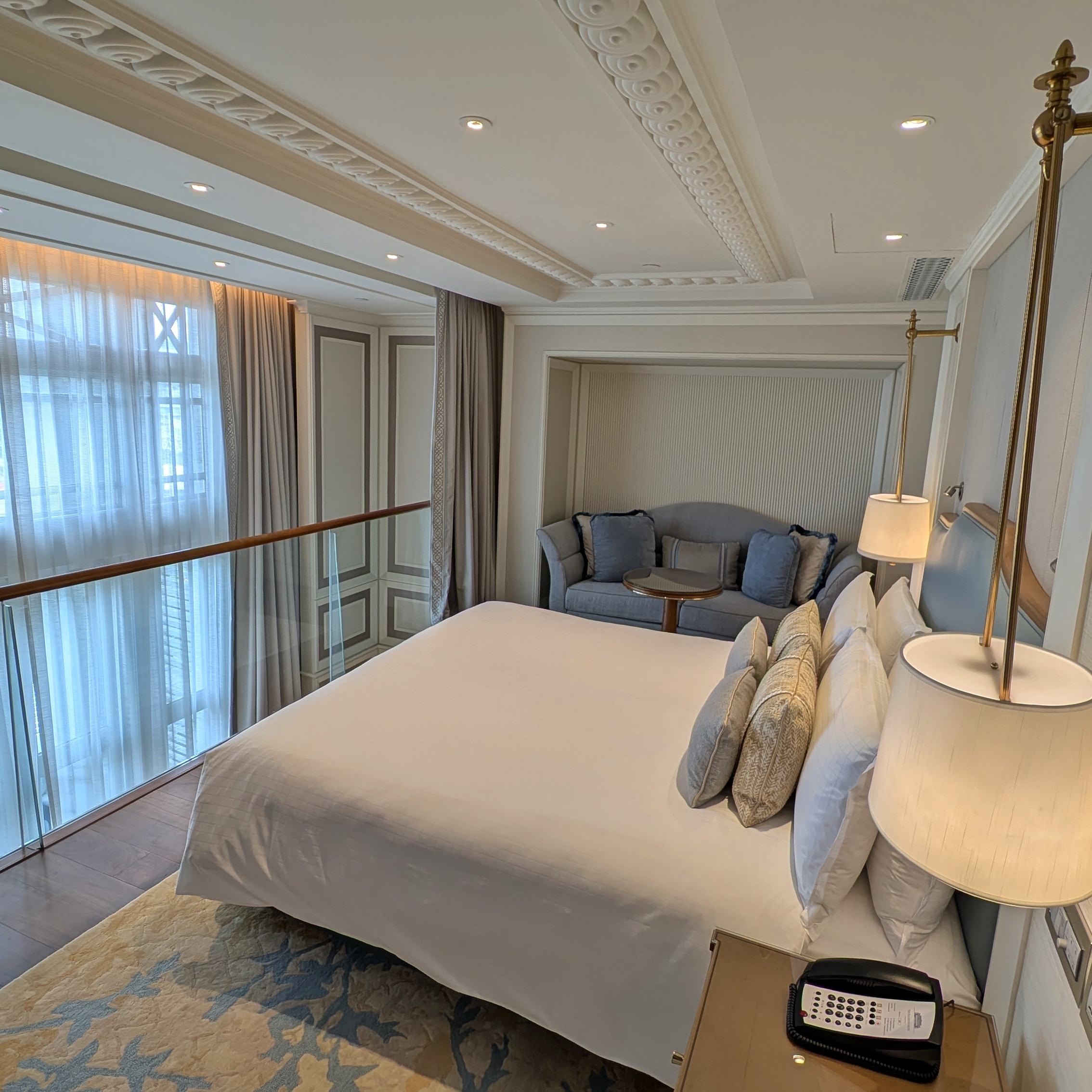 The Fullerton Hotel Singapore Loft Suite Bedroom
