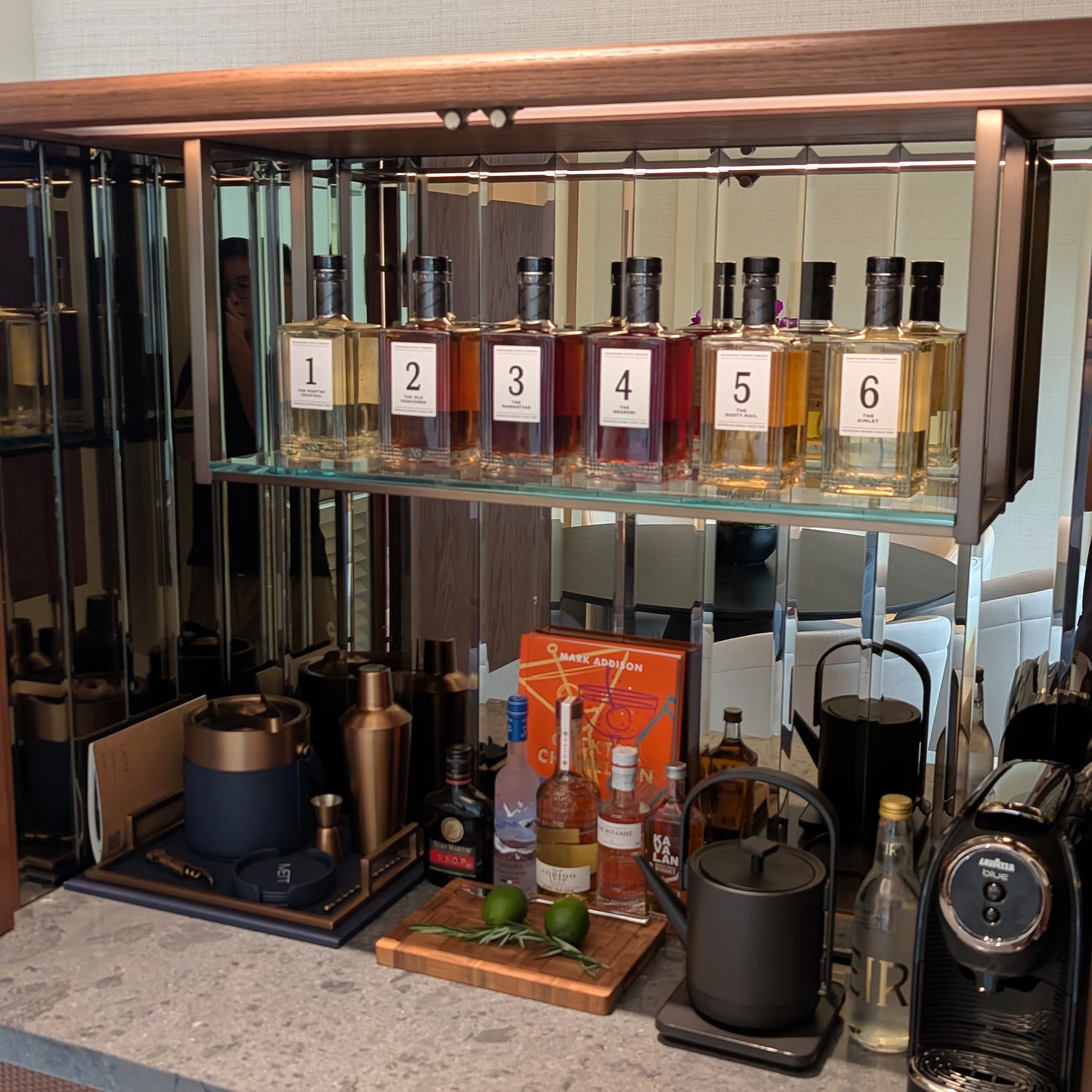 METT Singapore Park View Suite Living Room Minibar