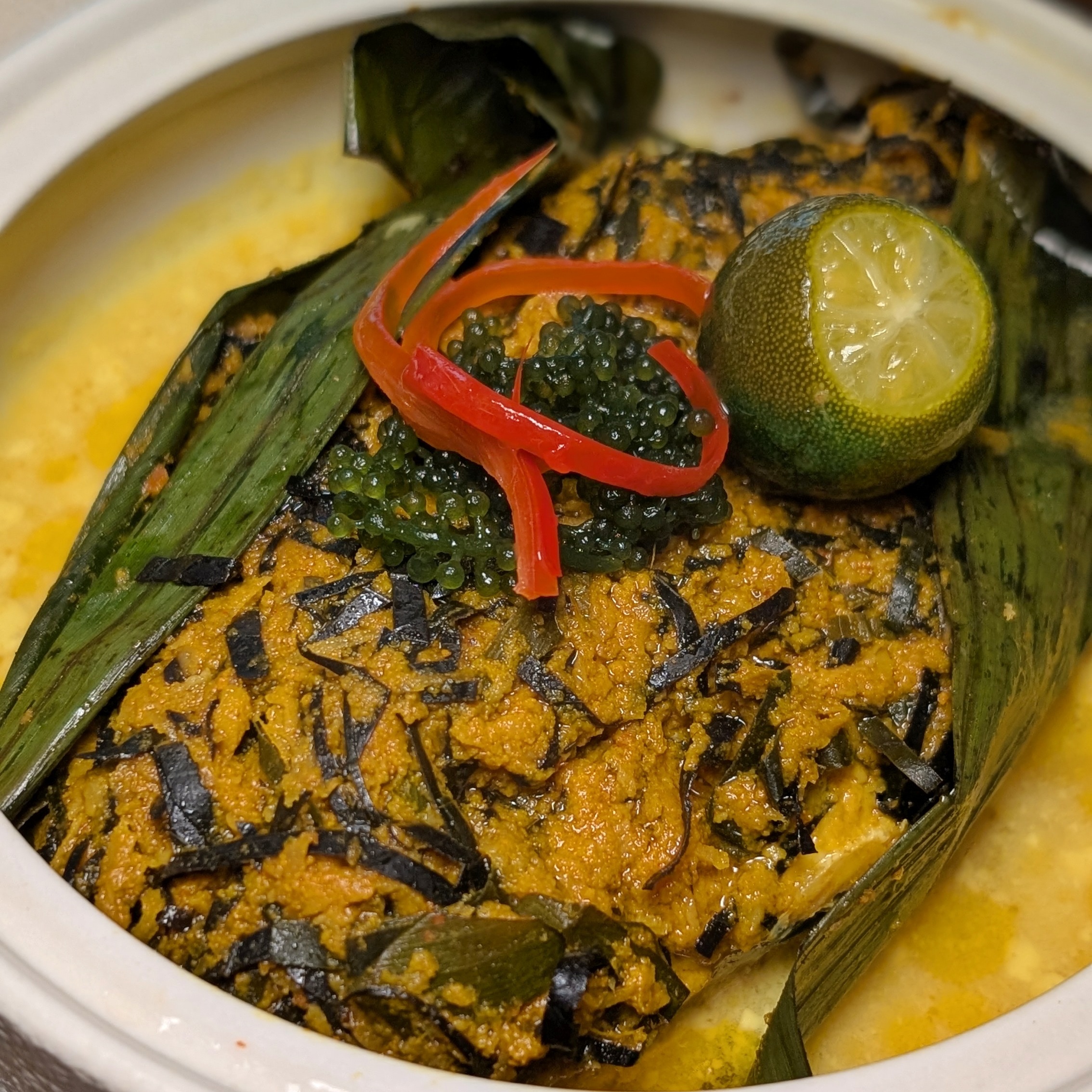 Park Hyatt Kuala Lumpur Park Lounge Botok Ikan Daun Mengkudu