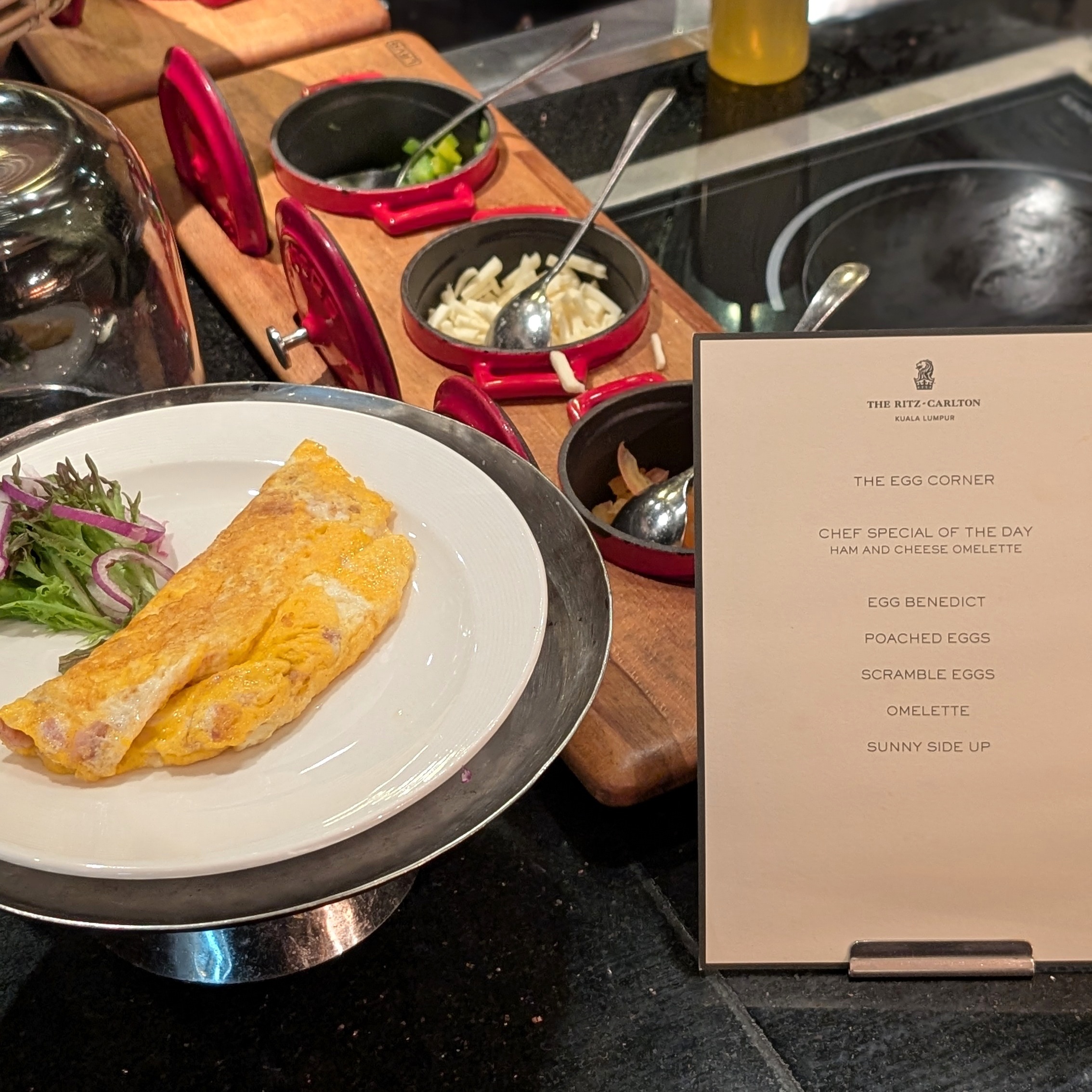 The Ritz-Carlton, Kuala Lumpur Club Lounge Breakfast Egg Corner