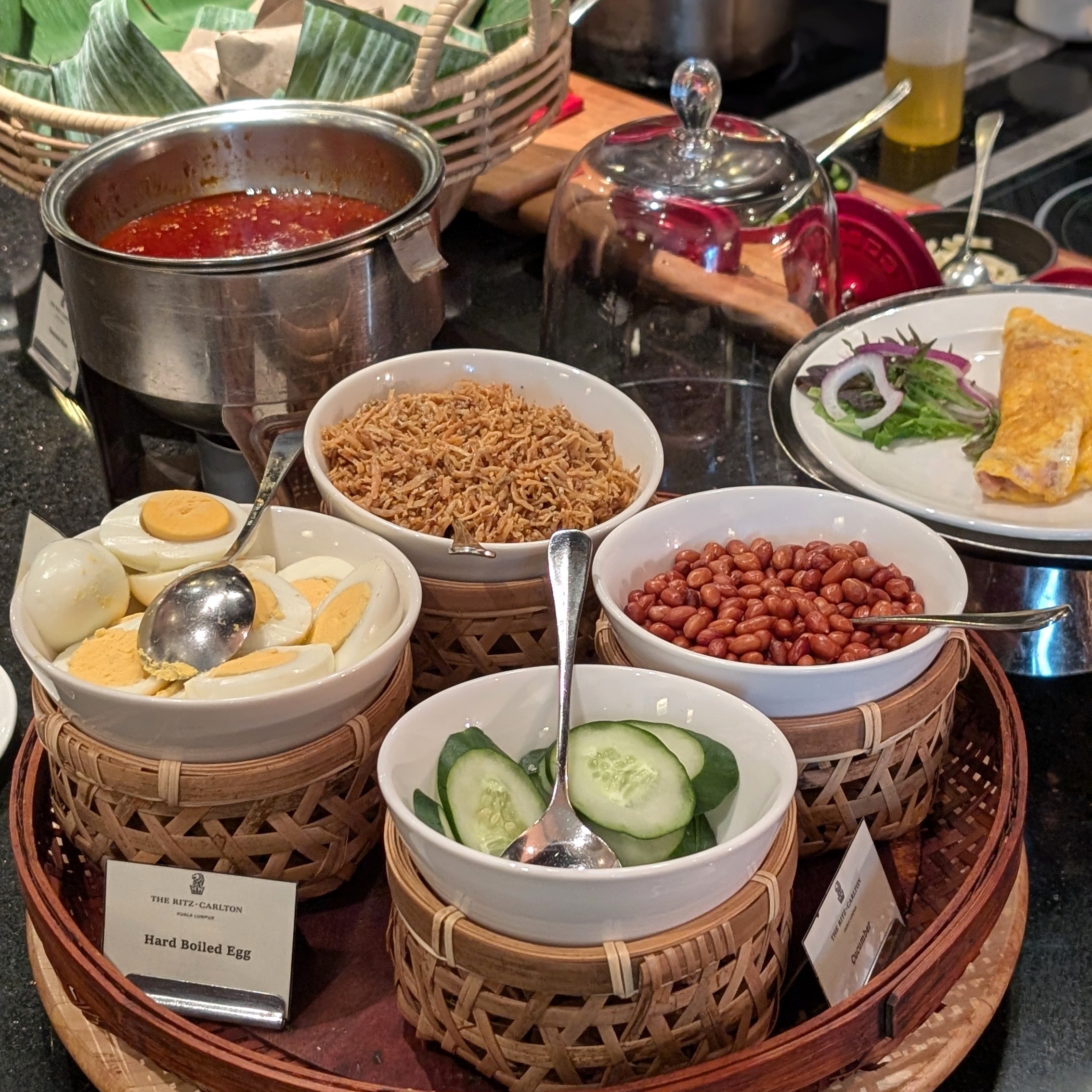 The Ritz-Carlton, Kuala Lumpur Club Lounge Breakfast Nasi Lemak