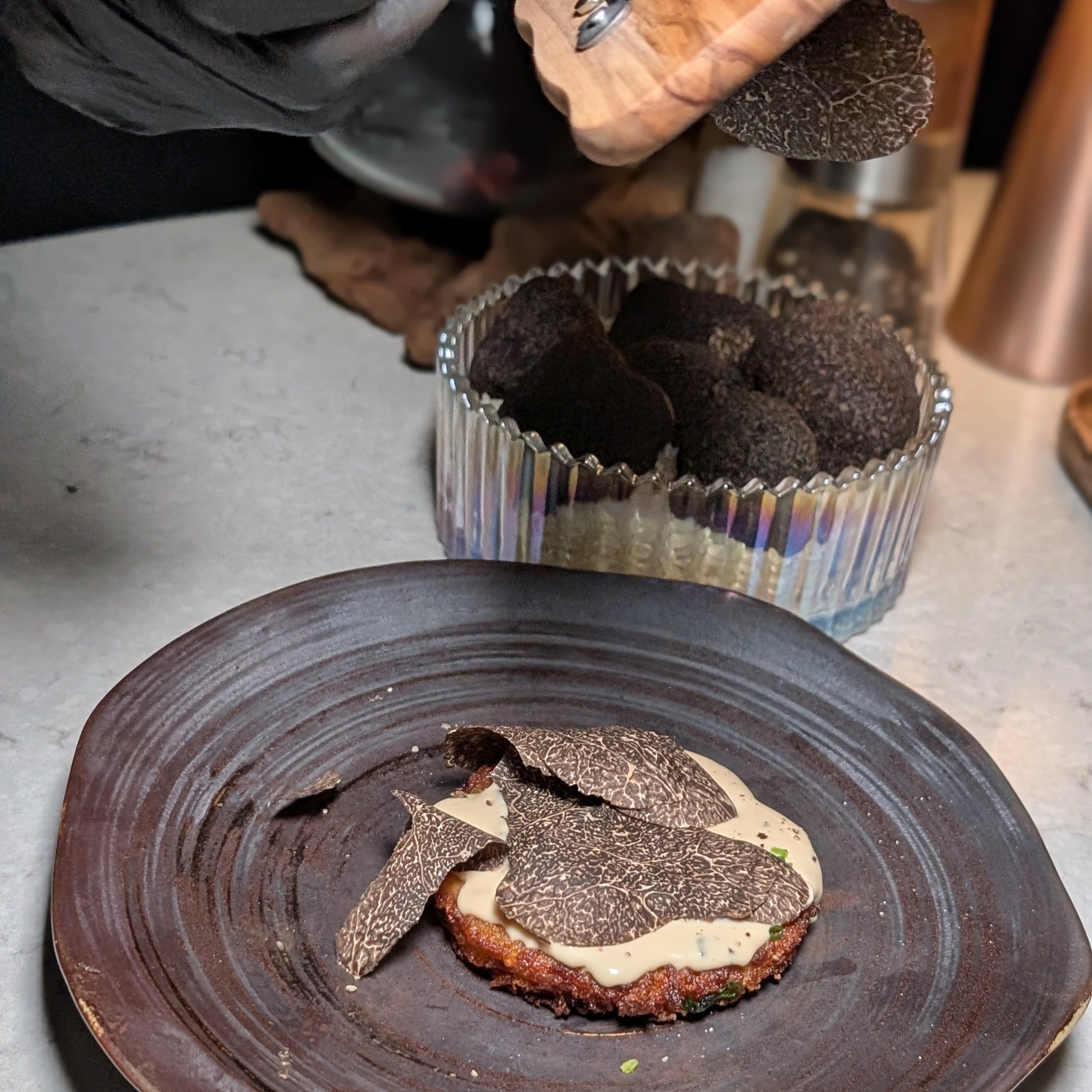 W Singapore - Sentosa Cove SKIRT Black Winter Truffle and Parmesan Rösti