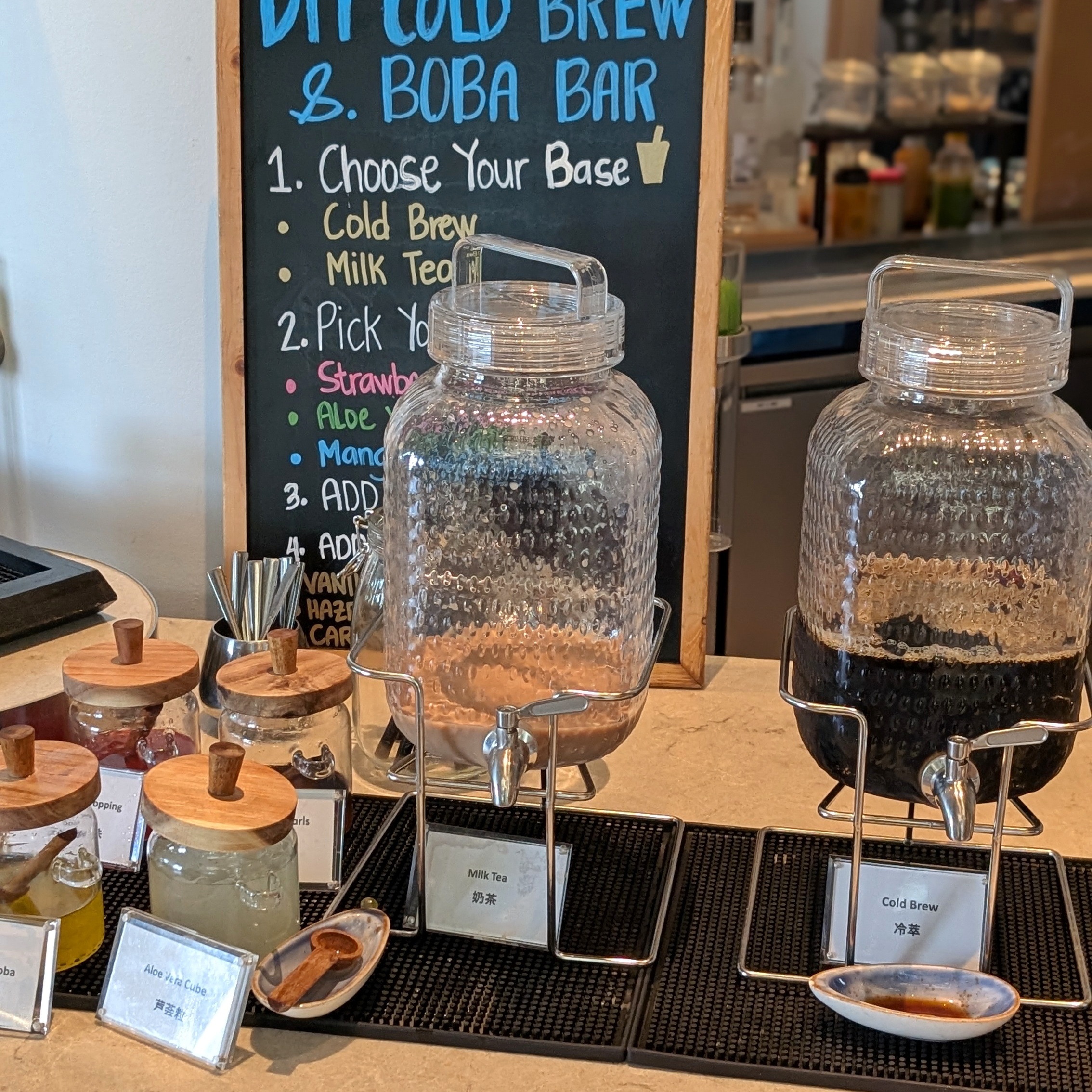 W Singapore - Sentosa Cove The Kitchen Table Breakfast DIY Cold Brew and Boba Bar