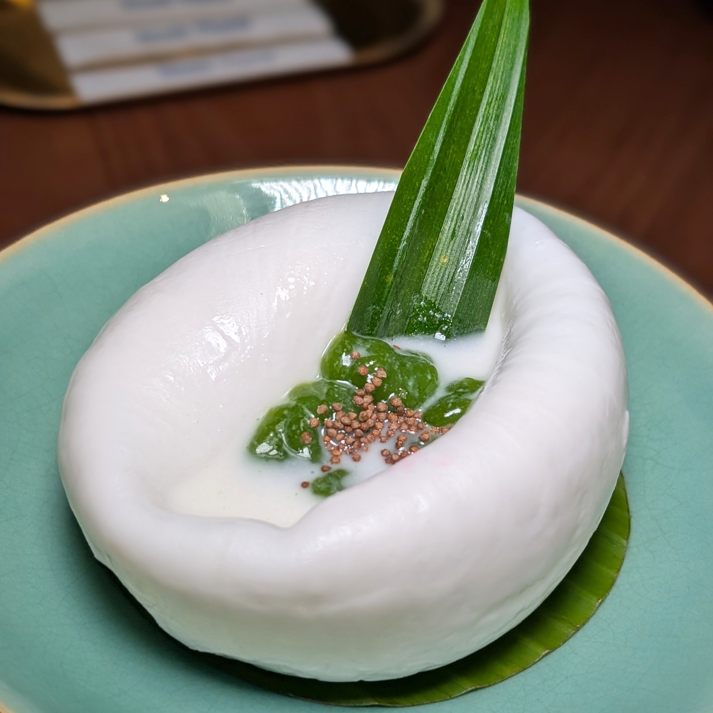 Dusit Thani Bangkok Pavilion Emerald Pandan Dumpling with Young Coconut Syrup