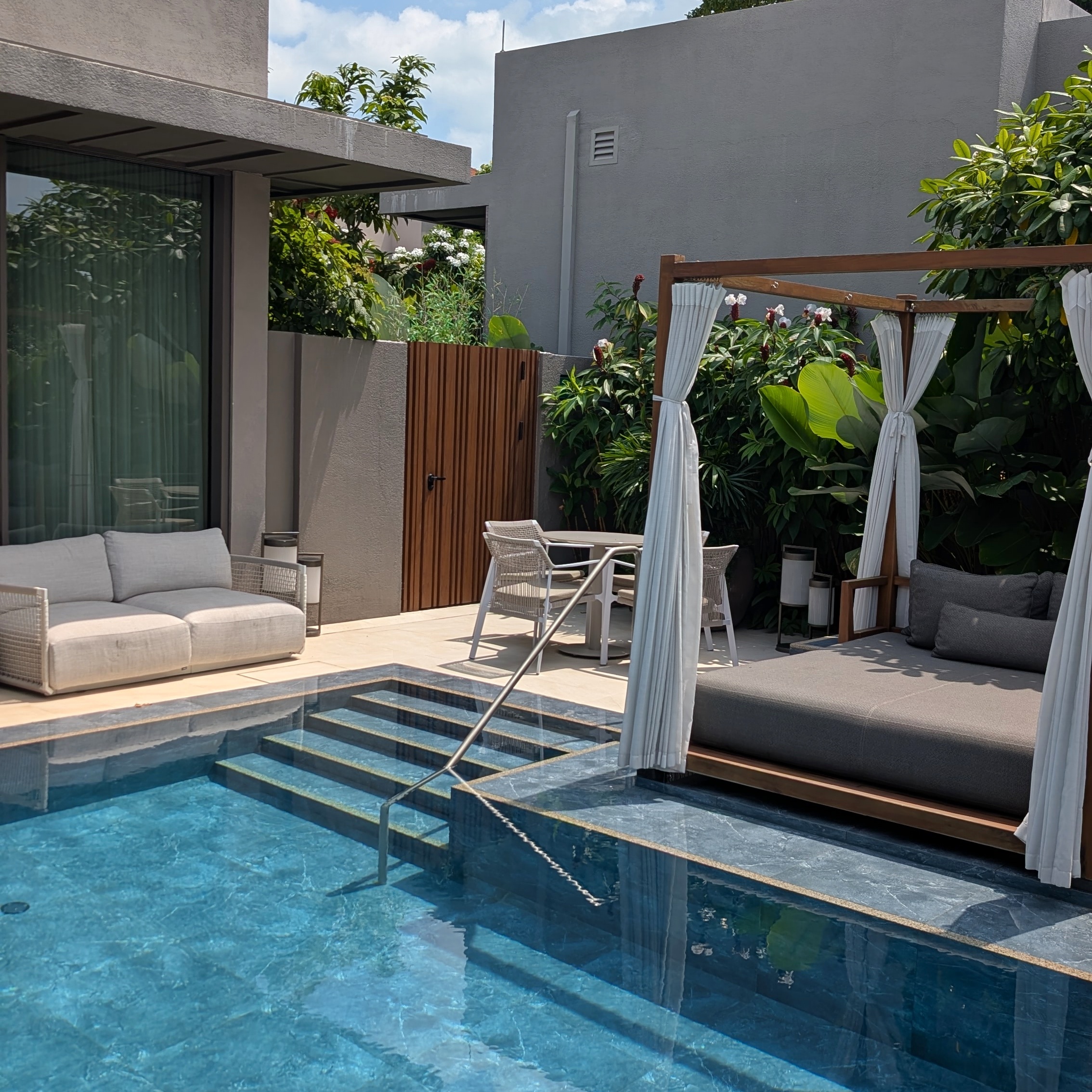 Raffles Sentosa Singapore Sunset One Bedroom Pool Villa Outdoor Terrace