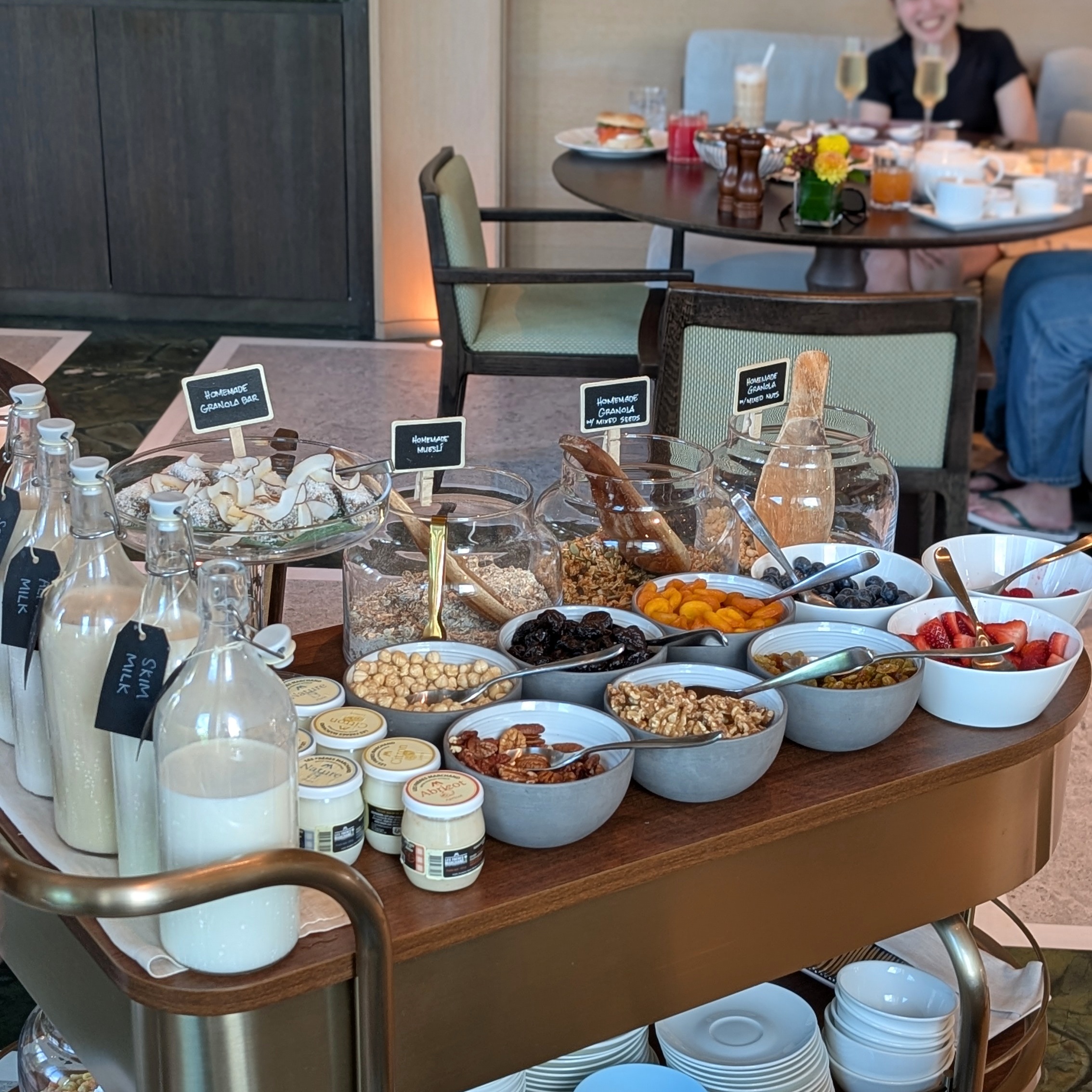 Raffles Sentosa Singapore Empire Grill Breakfast Nourish Cart
