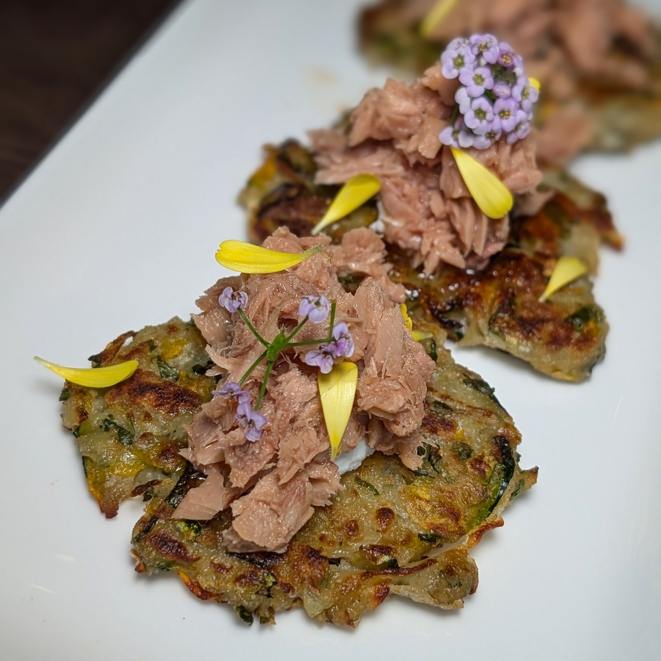 Raffles Sentosa Singapore Empire Grill Breakfast Green Vegetable Fritter