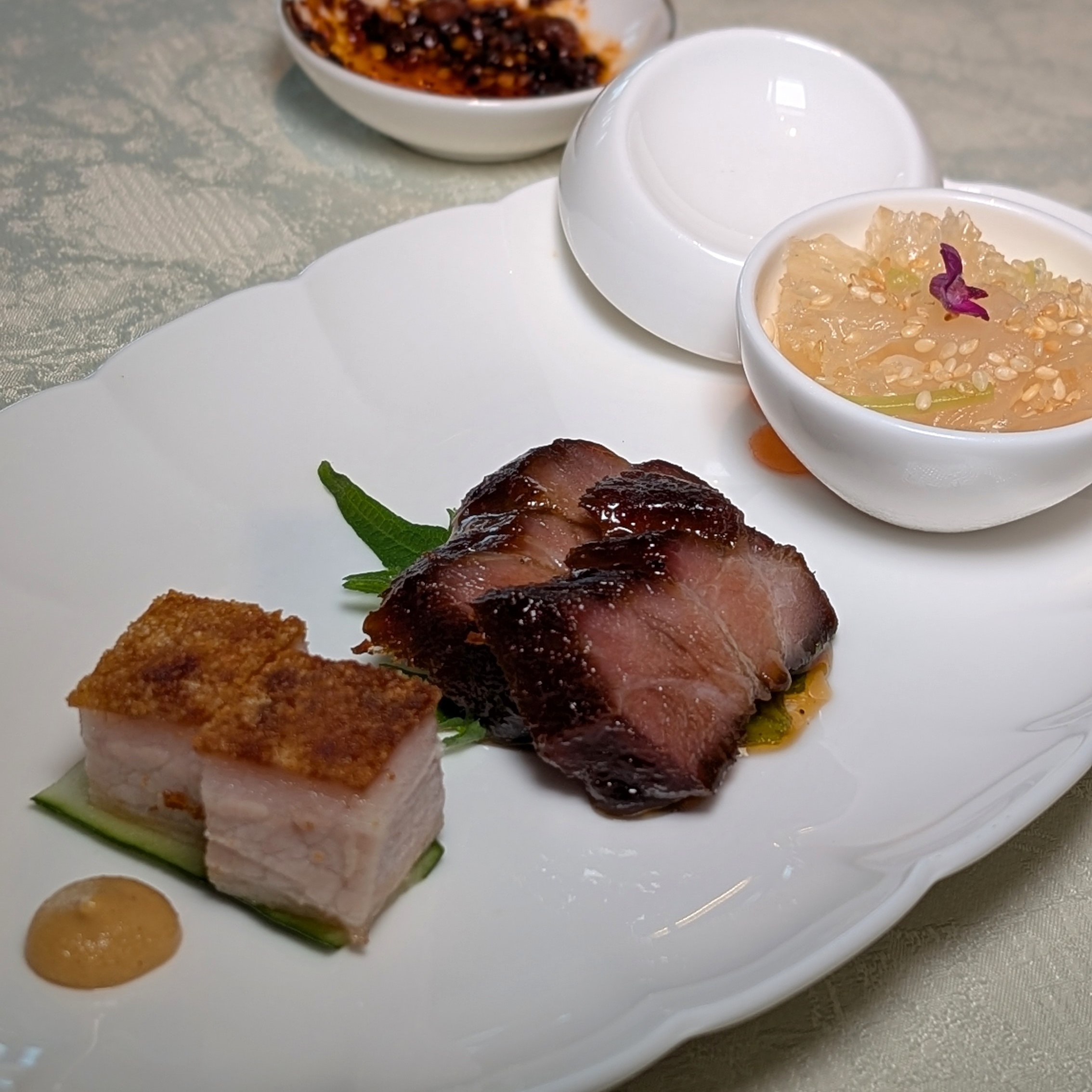 Raffles Sentosa Singapore Royal China Weekend Dim Sum Set Lunch Elegant Trio Combination Platter