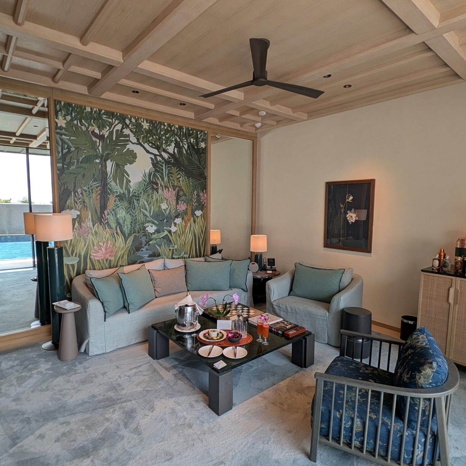 Raffles Sentosa Singapore Sunset One Bedroom Pool Villa Living Room