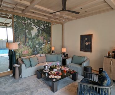 Raffles Sentosa Singapore Sunset One Bedroom Pool Villa Living Room