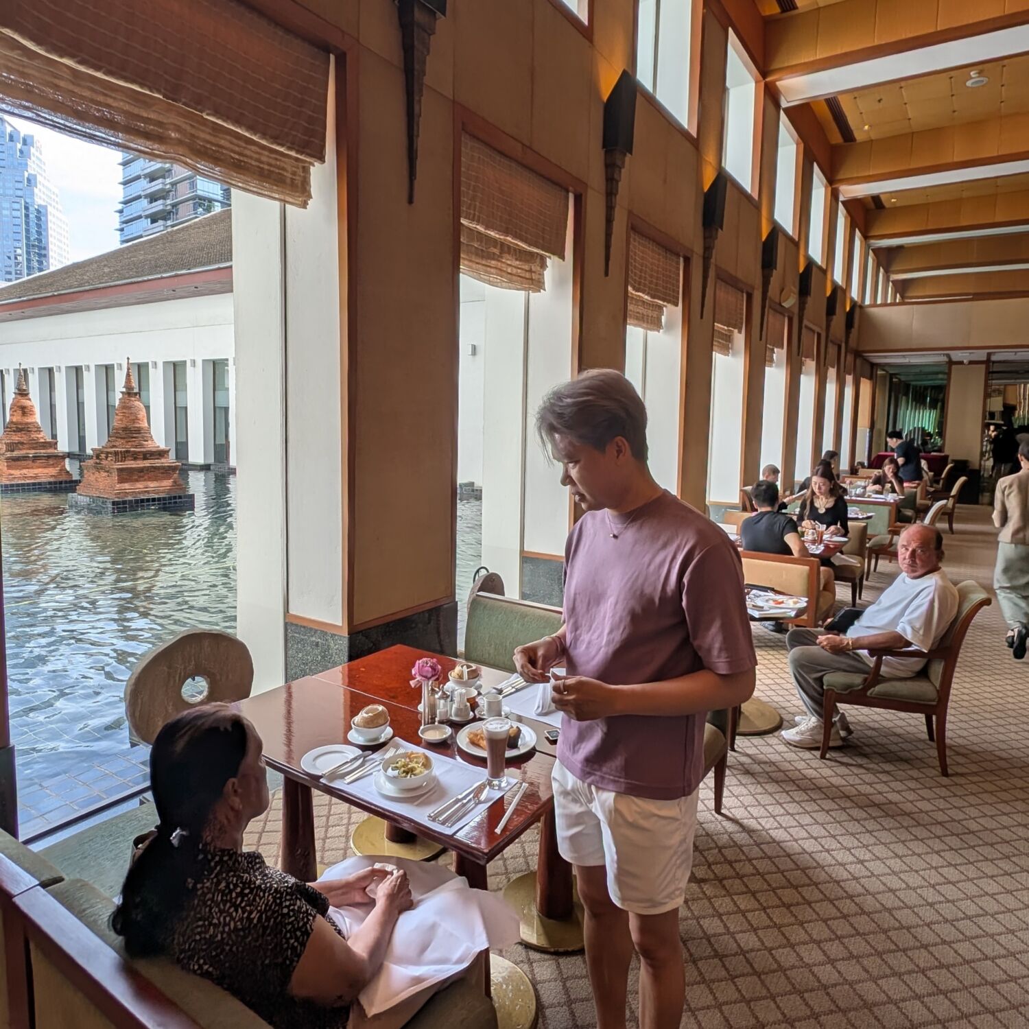 The Sukhothai Bangkok Main Wing Colonnade Breakfast
