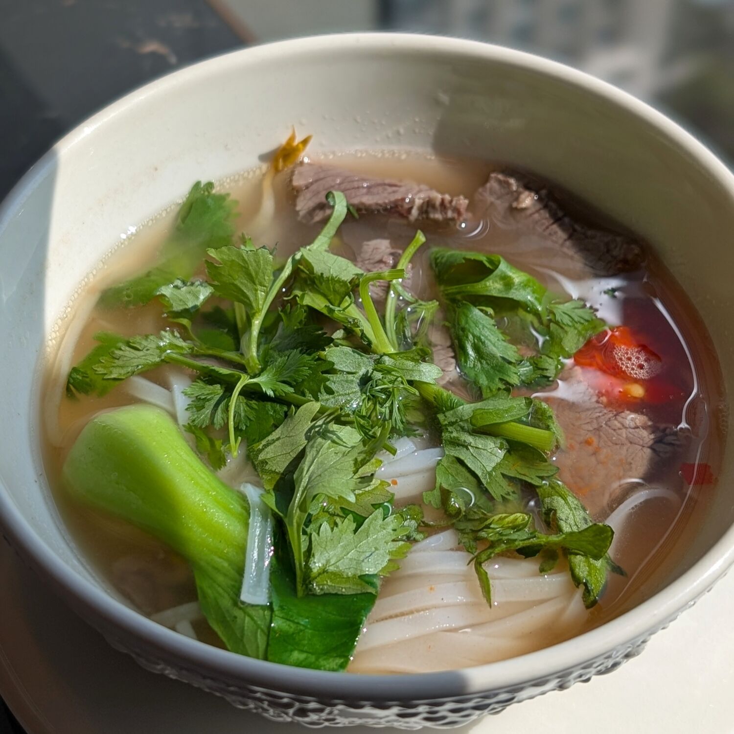 Josun Palace A Luxury Collection Hotel Seoul Gangnam Constans Breakfast Rice Noodle Soup with Beef Brisket