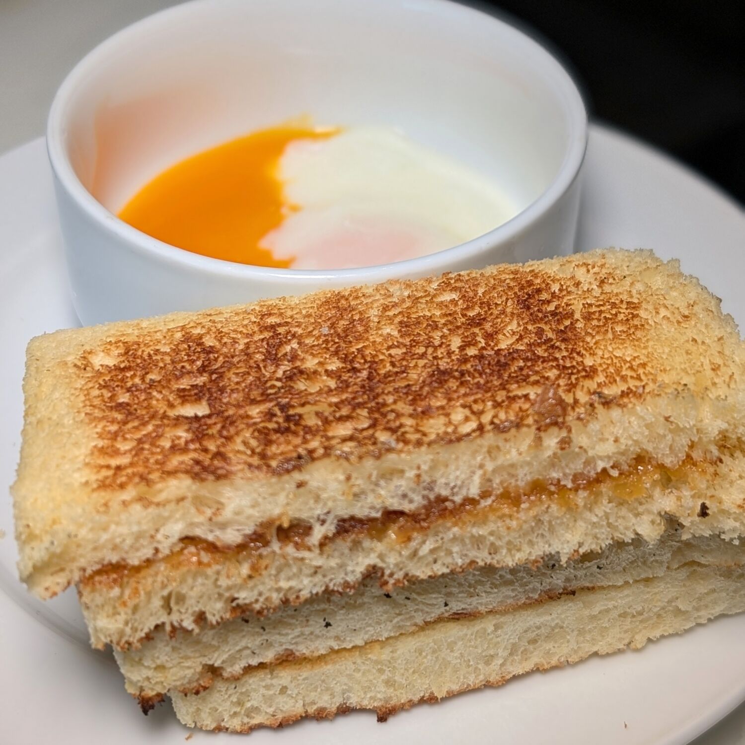 The St. Regis Kuala Lumpur The Brasserie Breakfast Roti Bakar Kaya with Soft Boiled Eggs